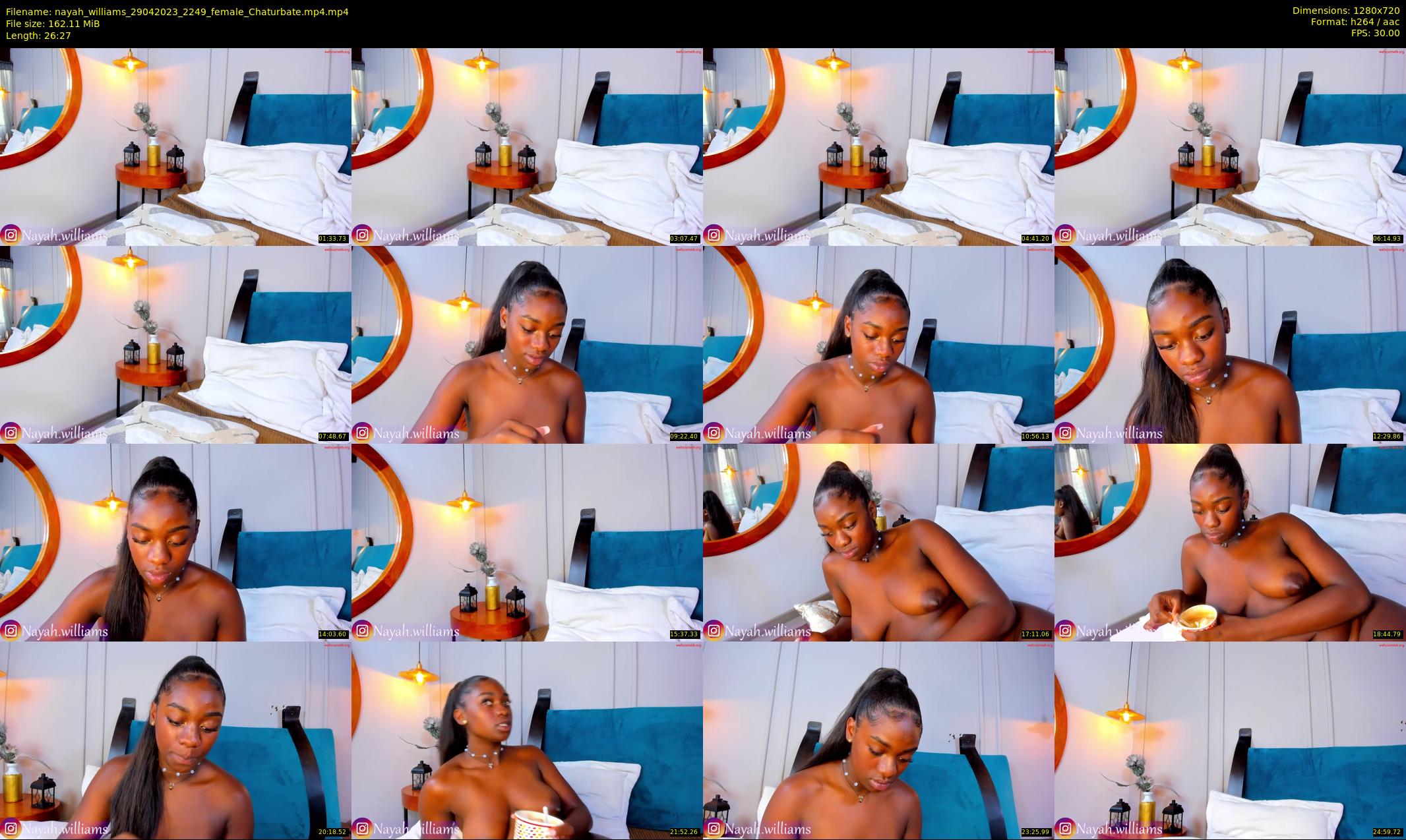 nayah_williams — 27 minute Chaturbate female cam show recording, 720p, Apr 29, 2023
