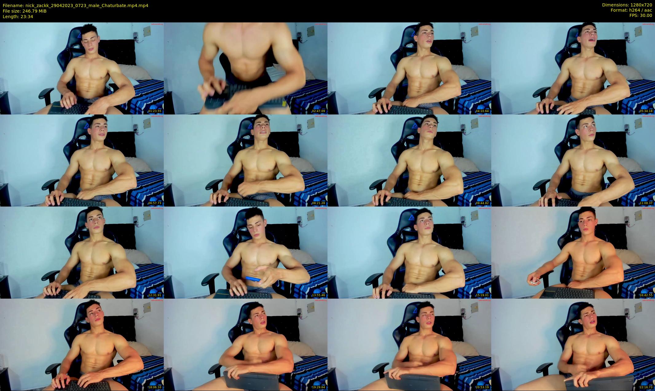 nick_zackk — 24 minute Chaturbate male cam show recording, 720p, Apr 29, 2023