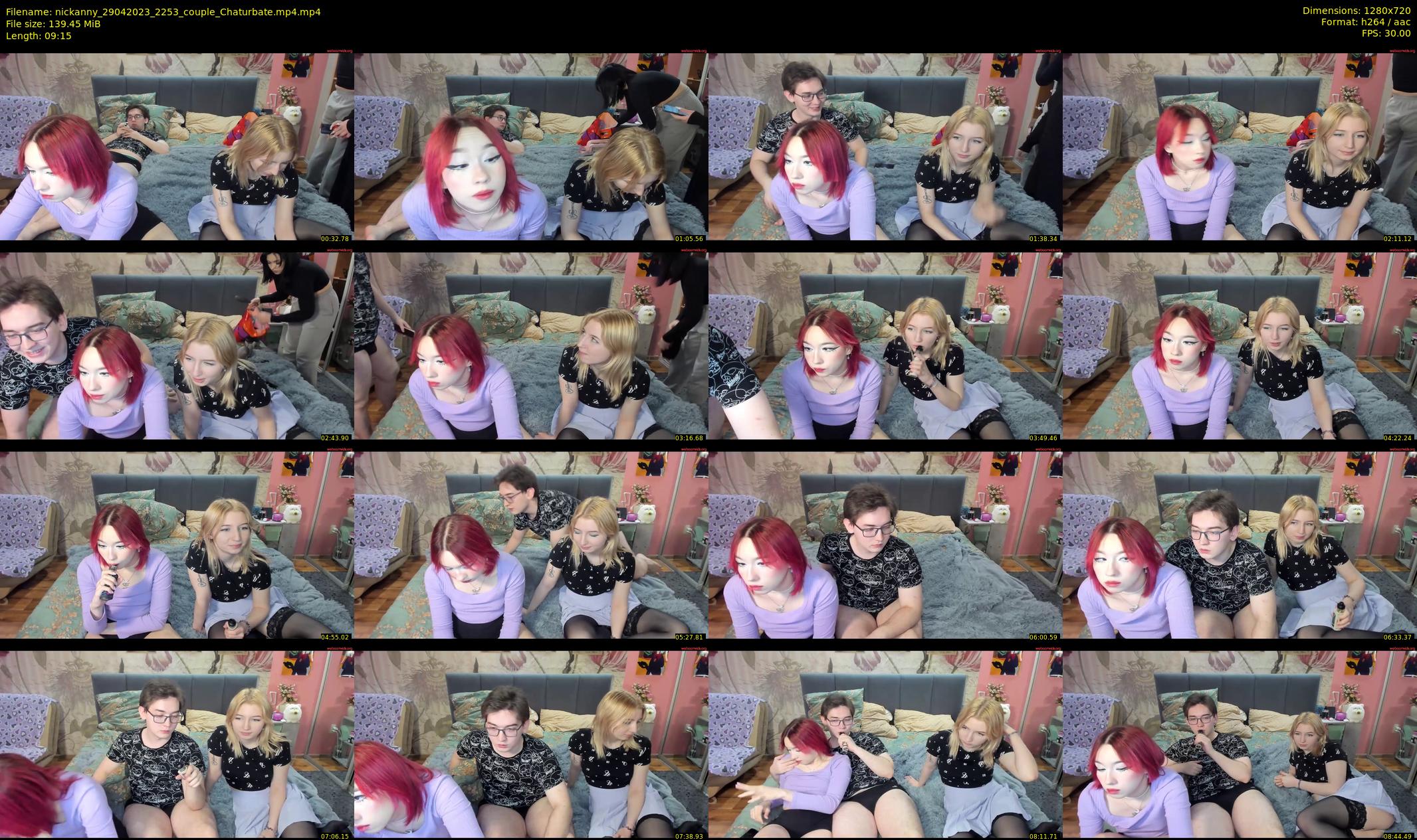 nickanny — 10 minute Chaturbate couple cam show recording, 720p, Apr 29, 2023