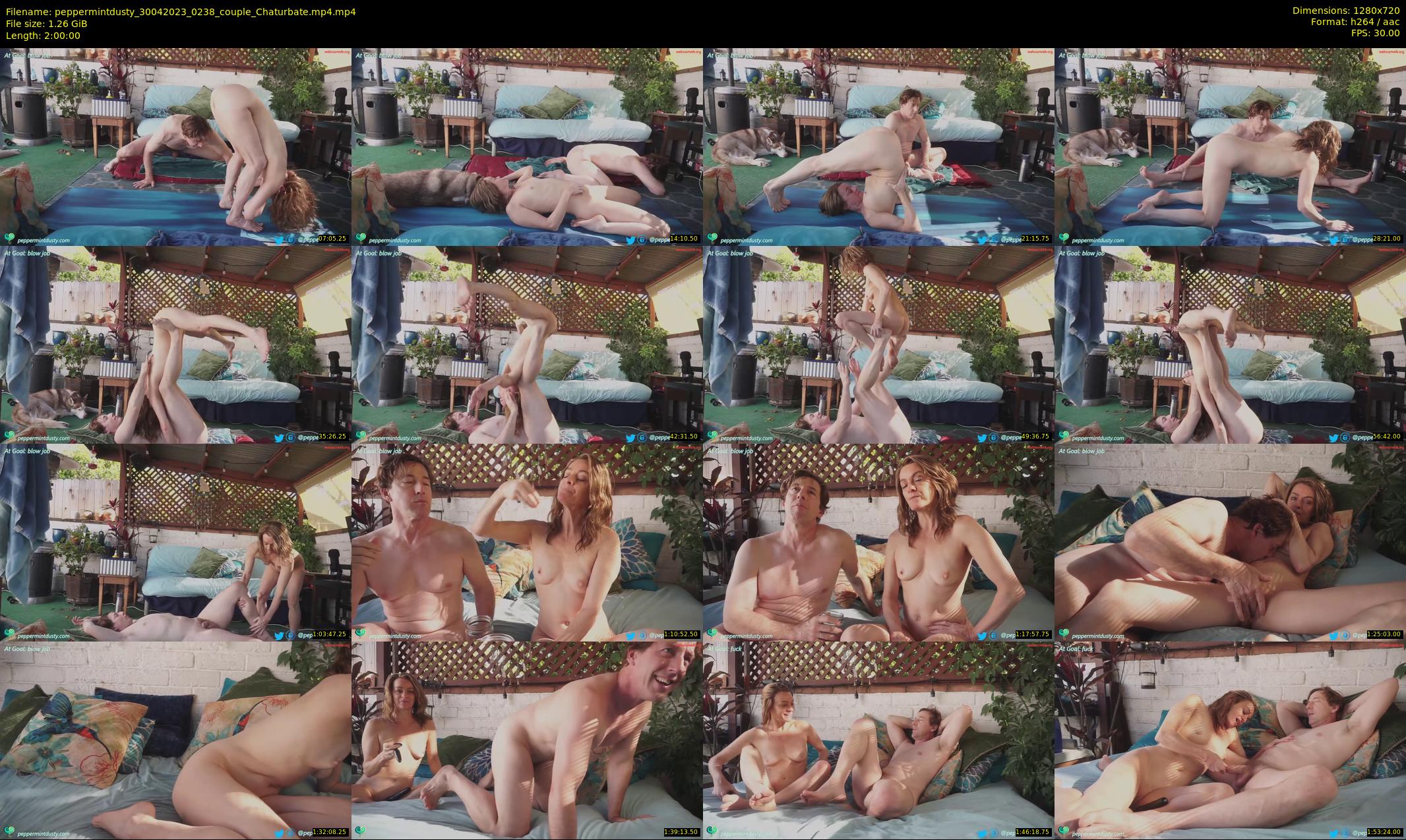 peppermintdusty — 120 minute Chaturbate couple cam show recording, 720p, Apr 30, 2023