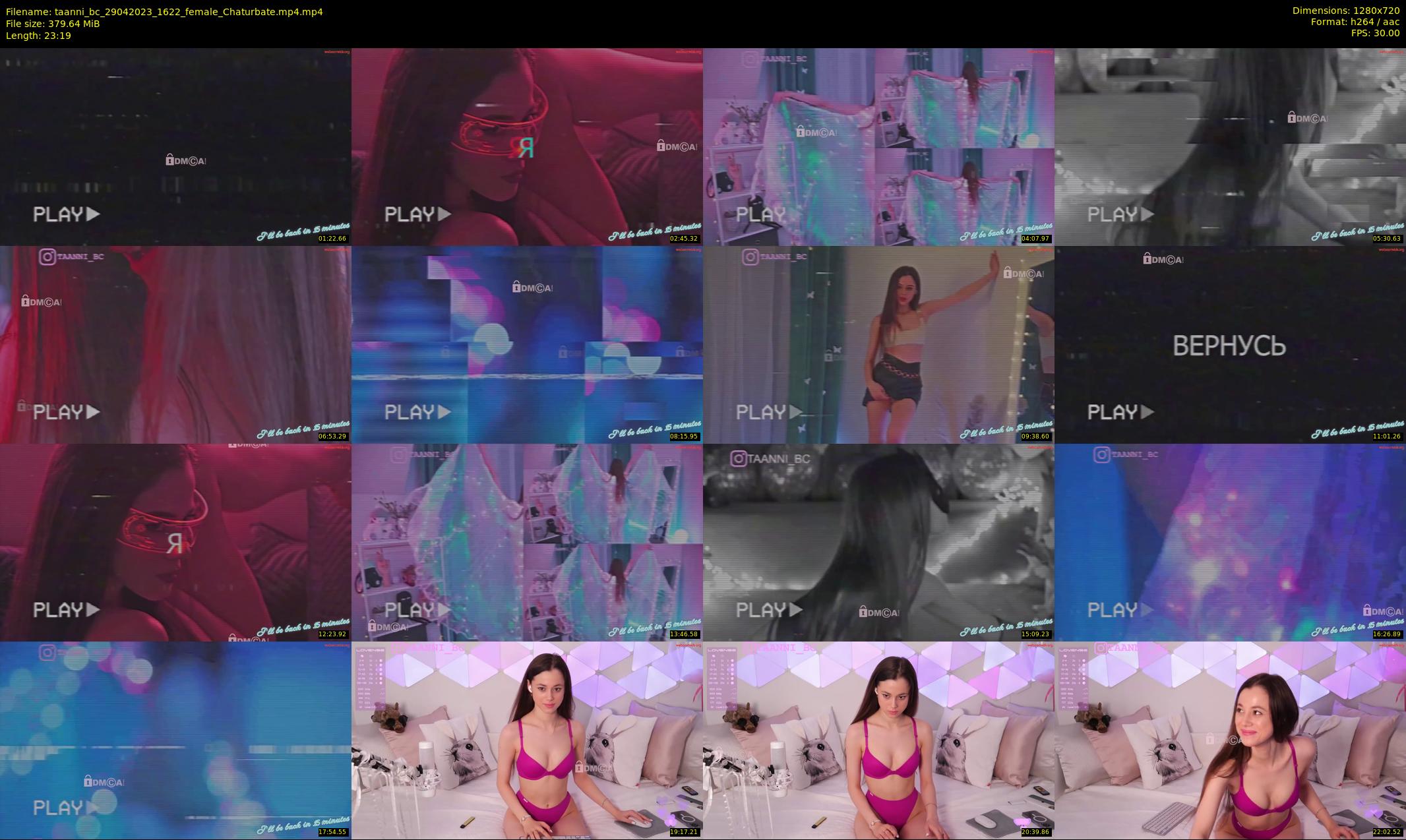 taanni_bc — 24 minute Chaturbate female cam show recording, 720p, Apr 29, 2023
