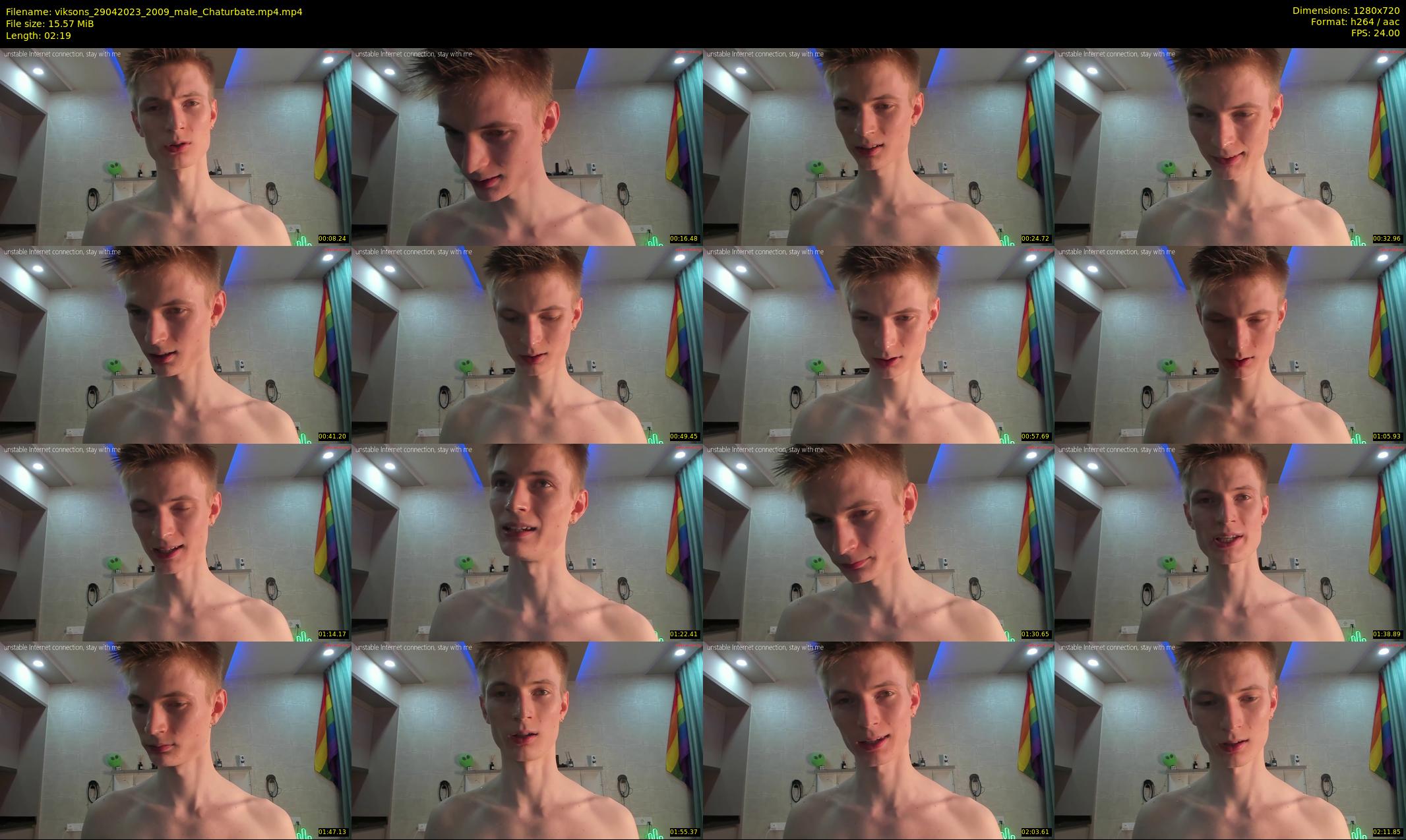 viksons — 3 minute Chaturbate male cam show recording, 720p, Apr 29, 2023