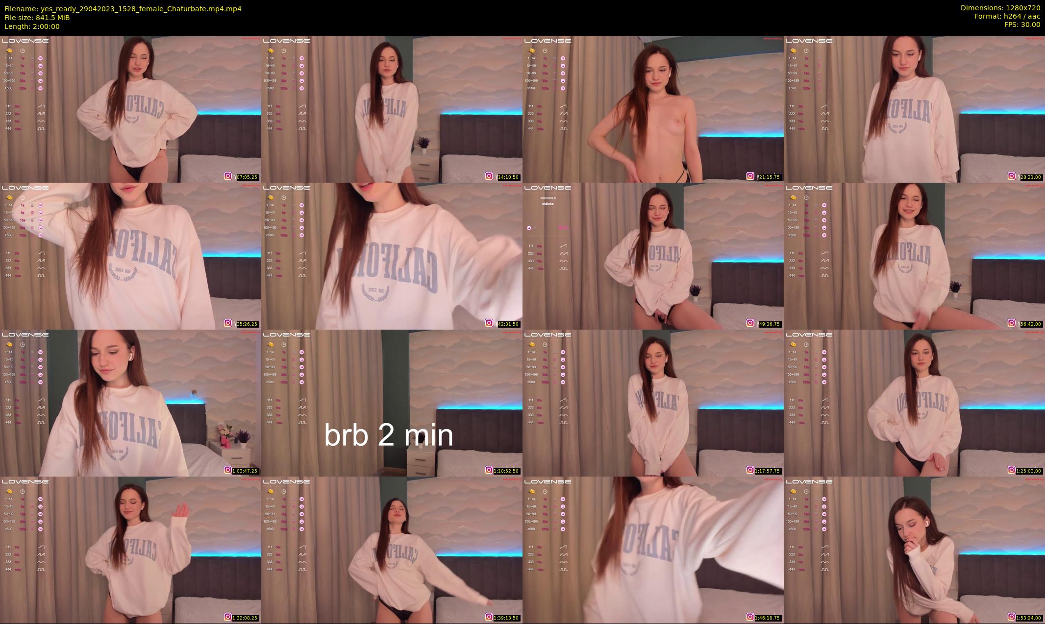 yes_ready — 120 minute Chaturbate female cam show recording, 720p, Apr 29, 2023