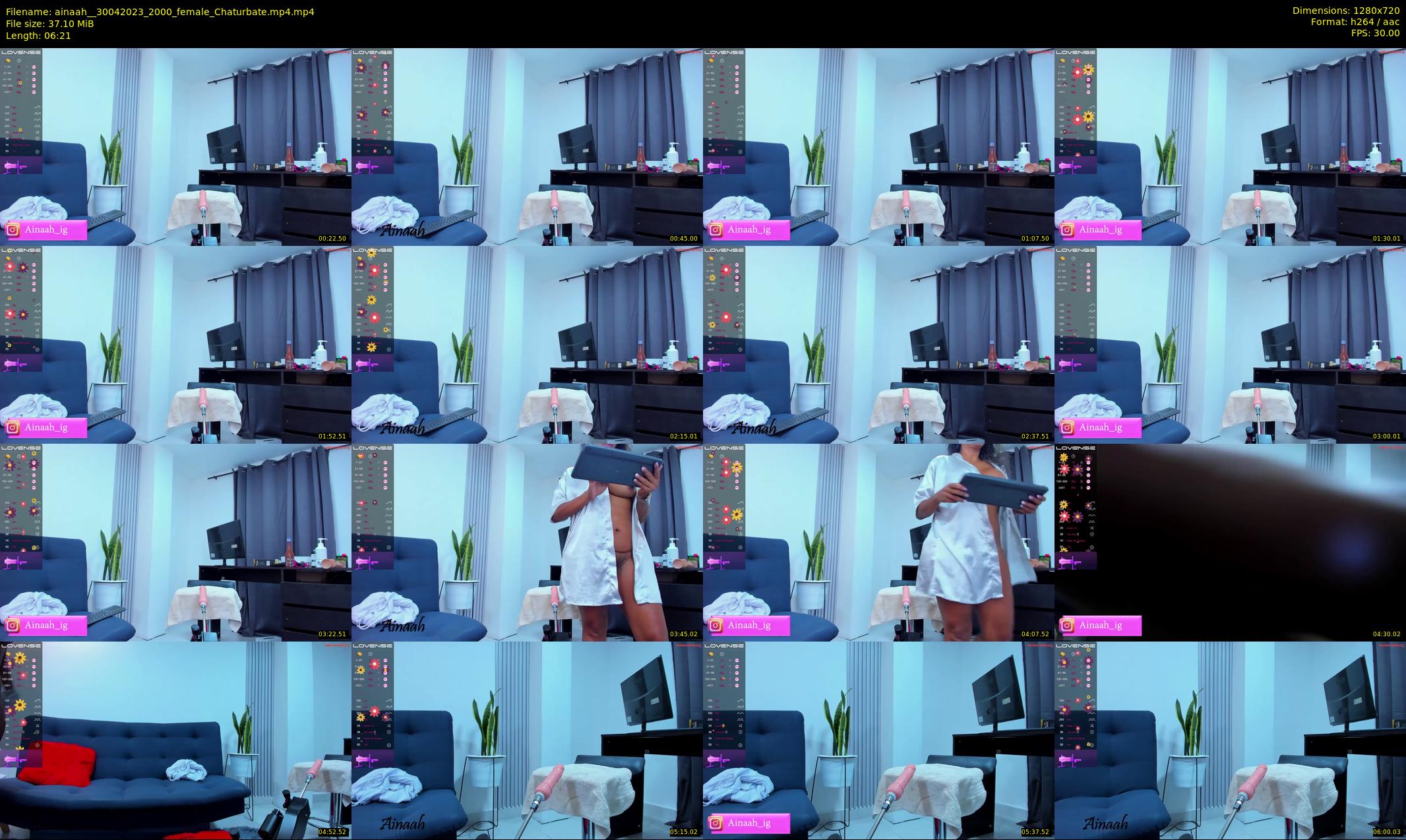 ainaah_ — 7 minute Chaturbate female cam show recording, 720p, Apr 30, 2023