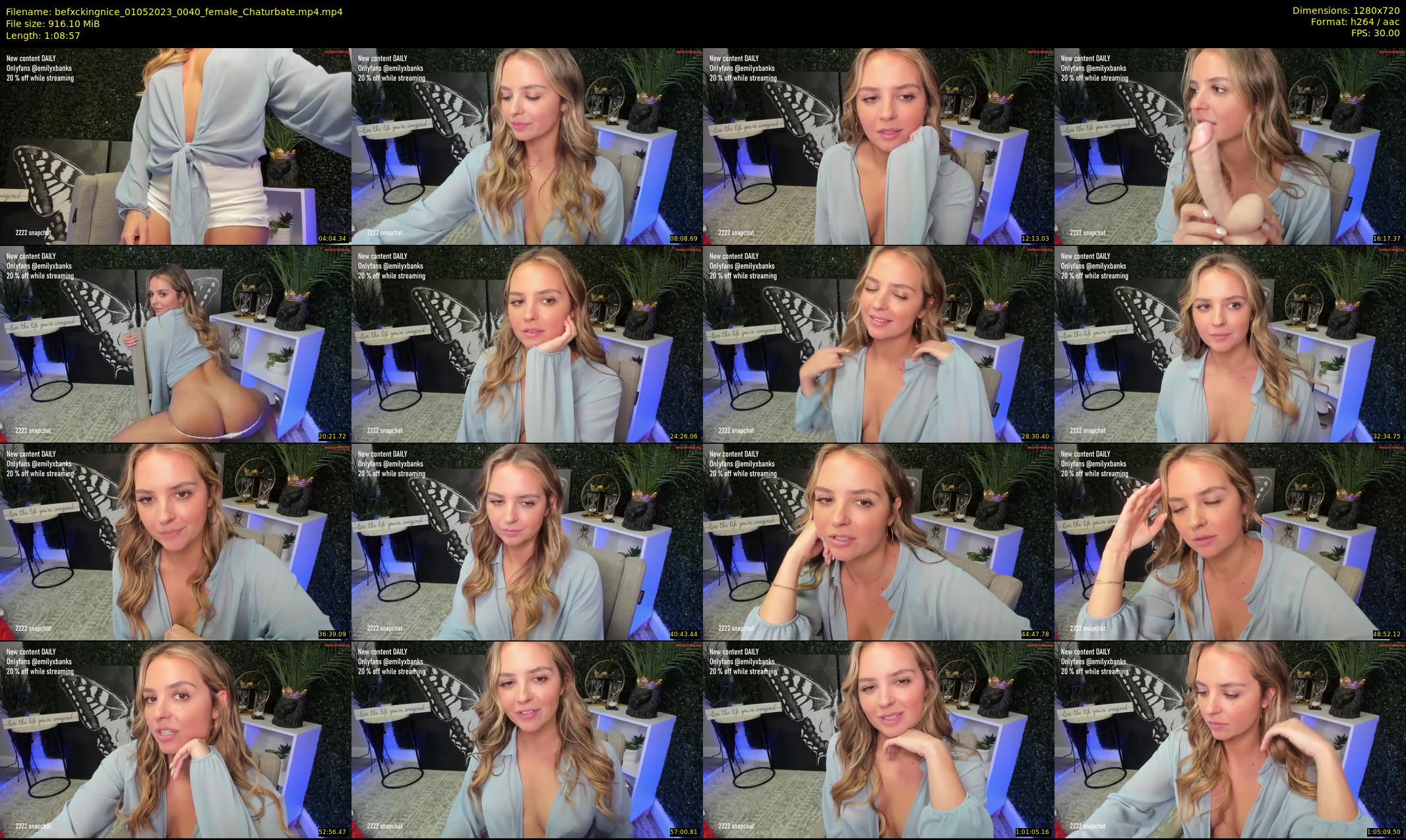 befxckingnice — 69 minute Chaturbate female cam show recording, 720p, May 1, 2023