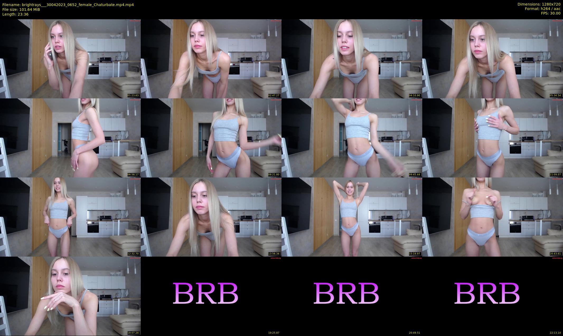 brightrays__ — 24 minute Chaturbate female cam show recording, 720p, Apr 30, 2023