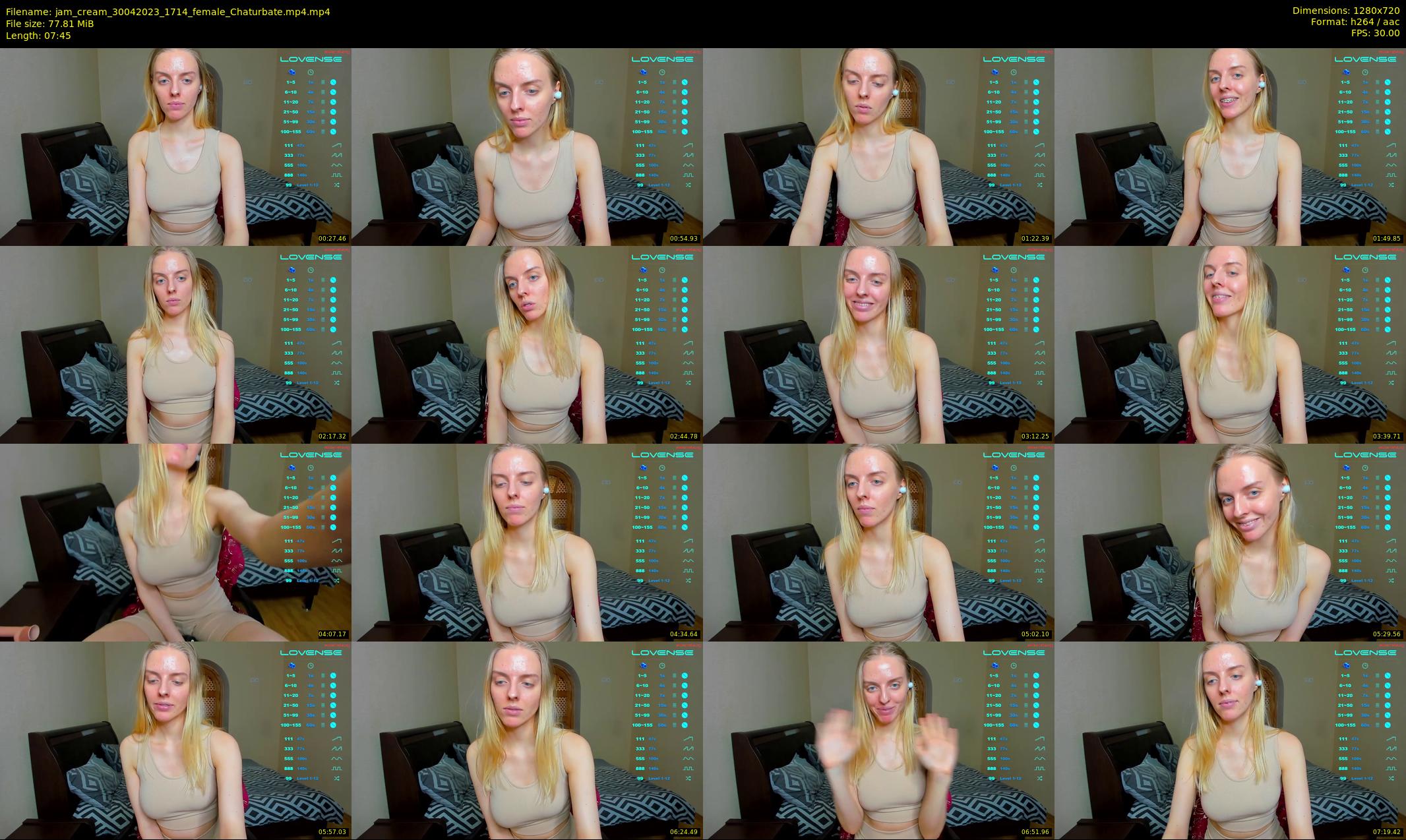 jam_cream — 8 minute Chaturbate female cam show recording, 720p, Apr 30, 2023