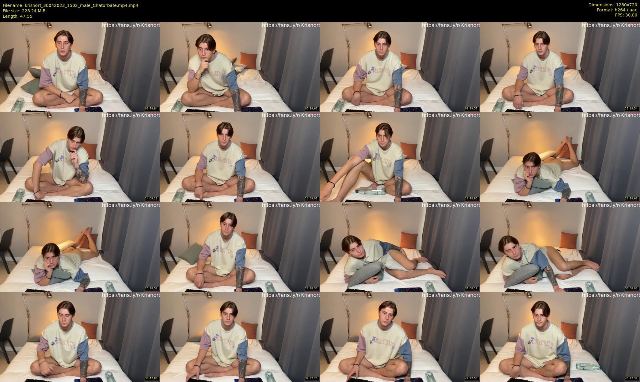 krishort — 48 minute Chaturbate male cam show recording, 720p, Apr 30, 2023