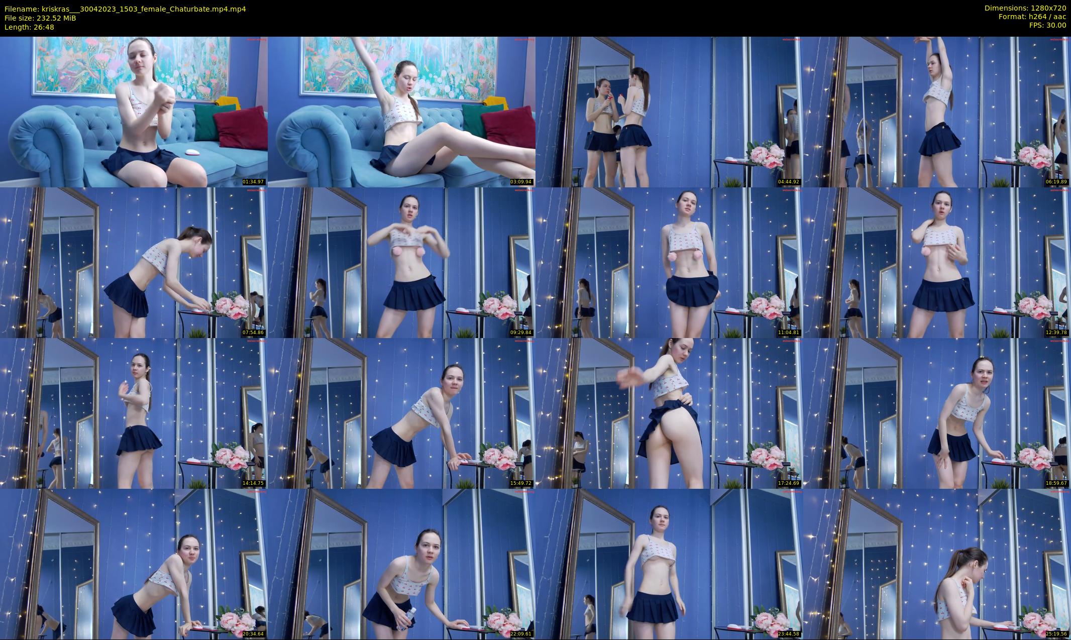 kriskras__ — 27 minute Chaturbate female cam show recording, 720p, Apr 30, 2023