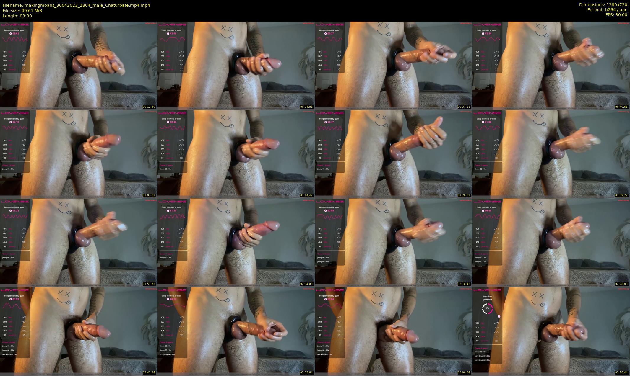 makingmoans — 4 minute Chaturbate male cam show recording, 720p, Apr 30, 2023