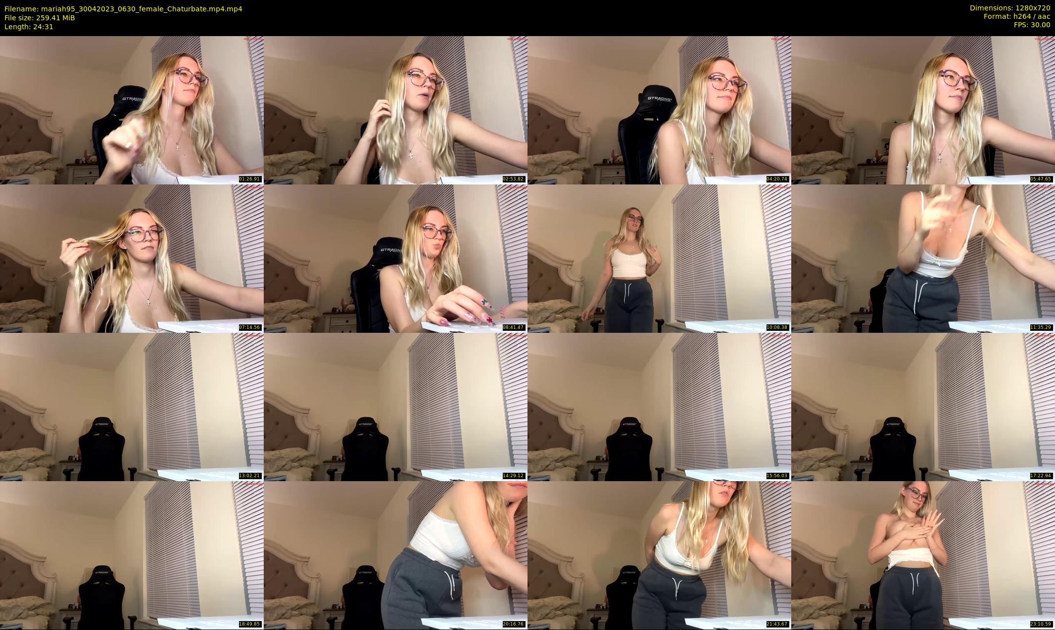 mariah95 — 25 minute Chaturbate female cam show recording, 720p, Apr 30, 2023