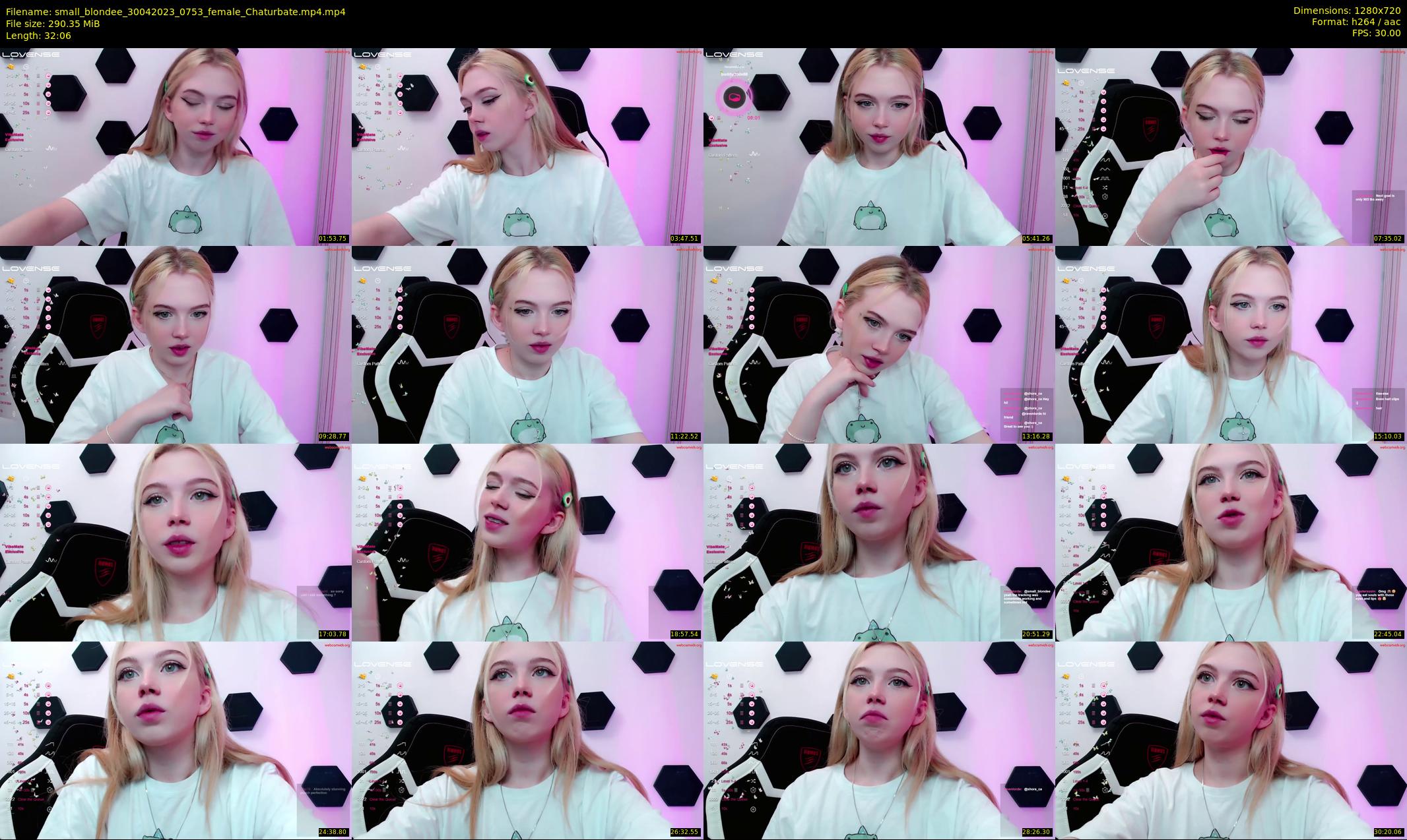 small_blondee — 33 minute Chaturbate female cam show recording, 720p, Apr 30, 2023