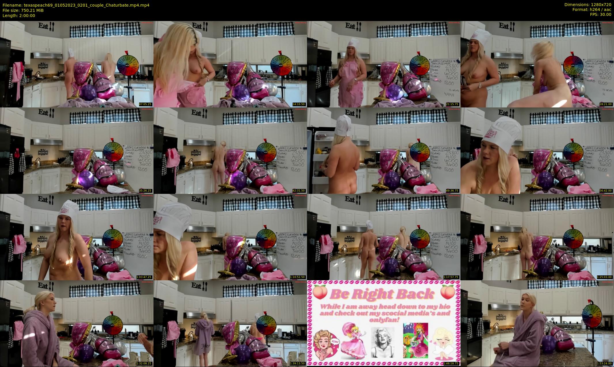 texaspeach69 — 120 minute Chaturbate female cam show recording, 720p, May 1, 2023