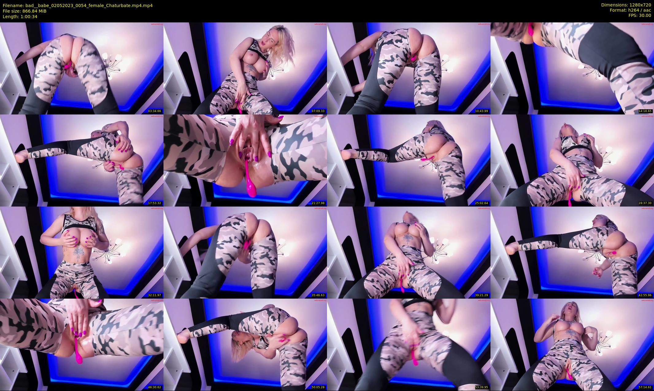 bad__babe — 61 minute Chaturbate female cam show recording, 720p, May 2, 2023