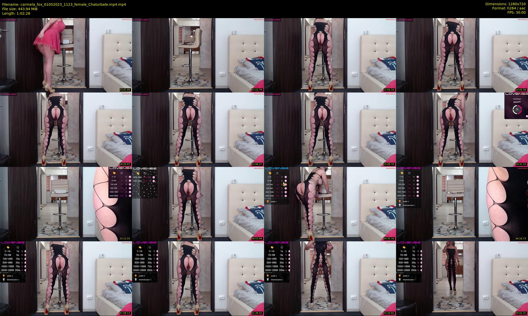 carmela_fox — 63 minute Chaturbate female cam show recording, 720p, May 1, 2023