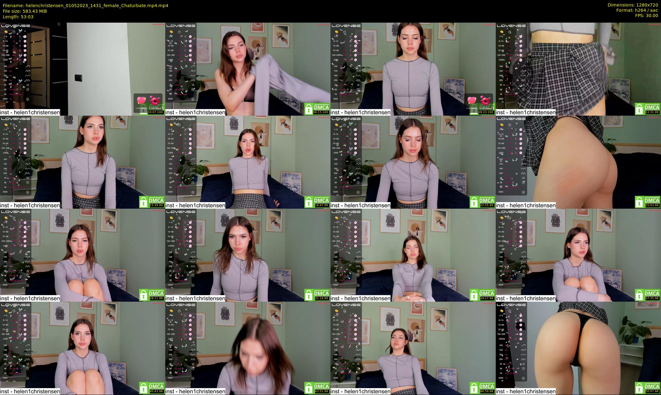 helenchristensen — 54 minute Chaturbate female cam show recording, 720p, May 1, 2023