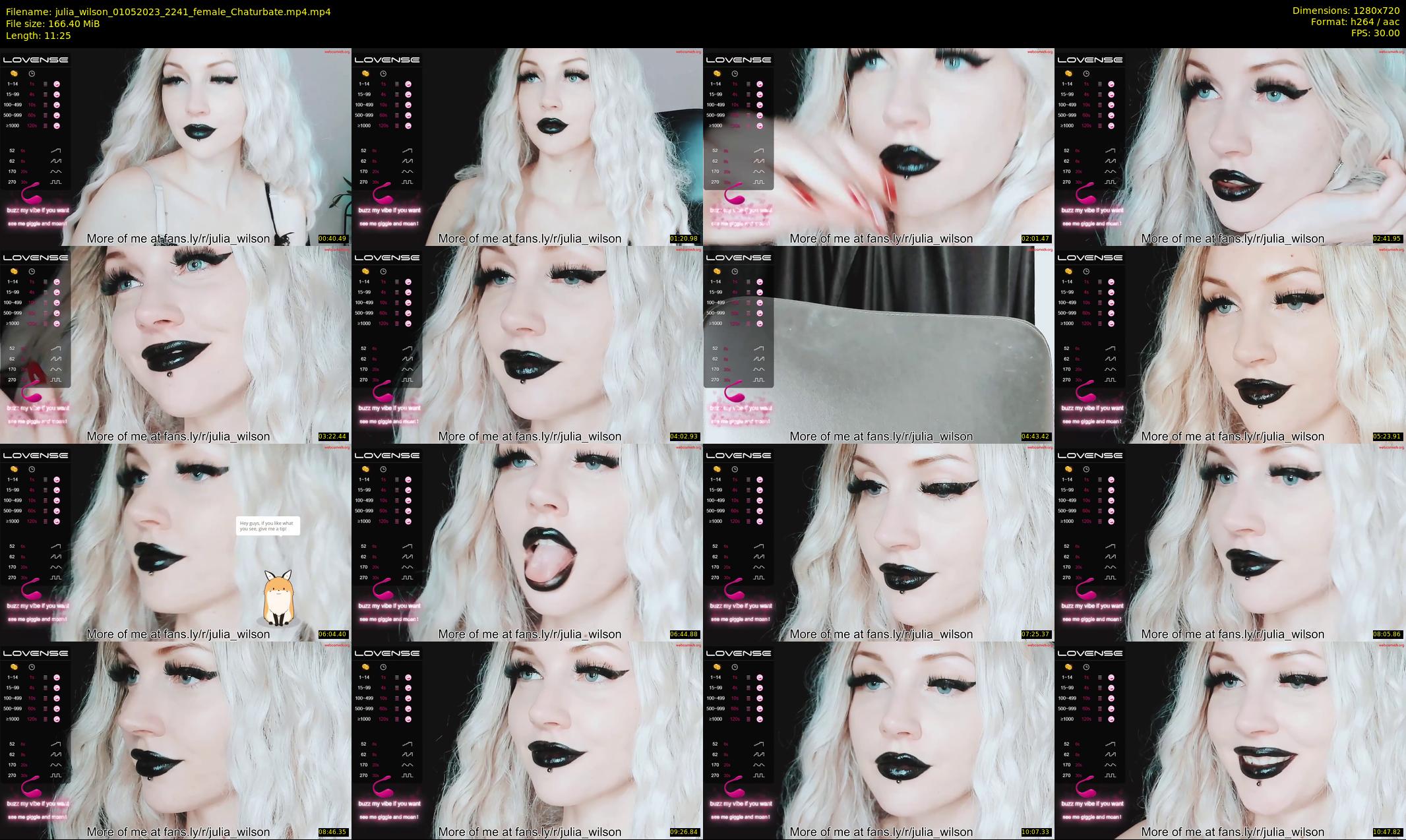 julia_wilson — 12 minute Chaturbate female cam show recording, 720p, May 1, 2023