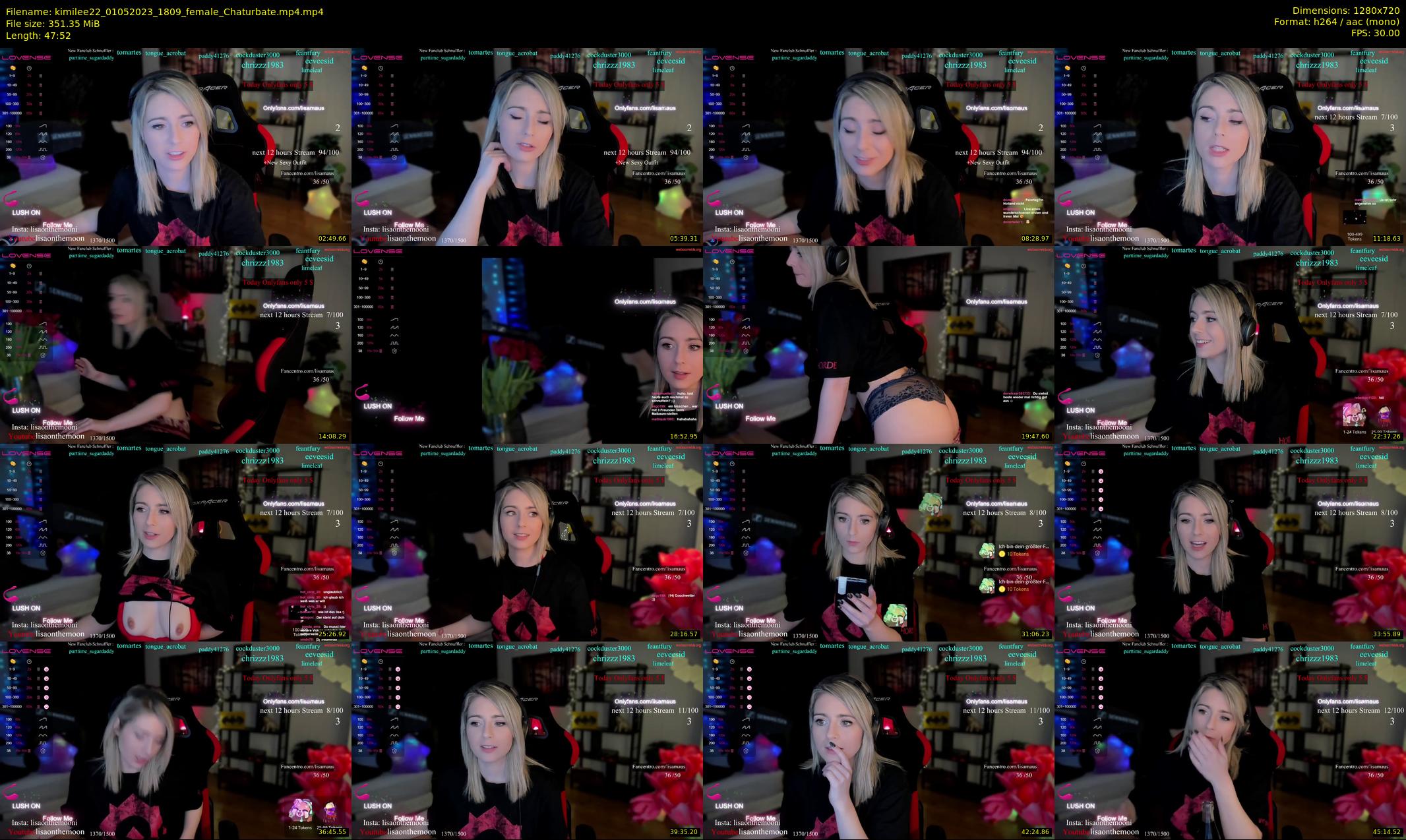 kimilee22 — 48 minute Chaturbate female cam show recording, 720p, May 1, 2023