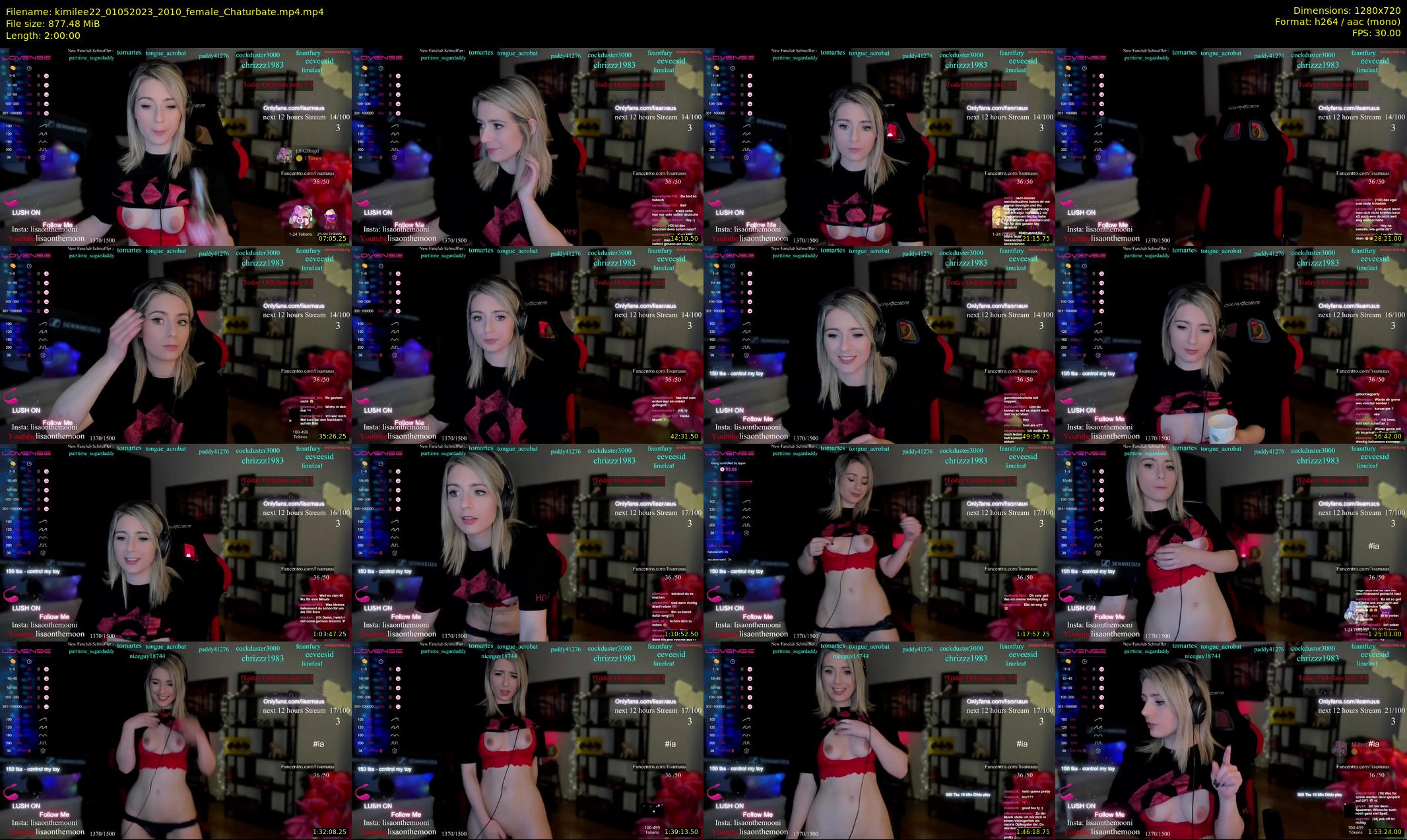 kimilee22 — 120 minute Chaturbate female cam show recording, 720p, May 1, 2023