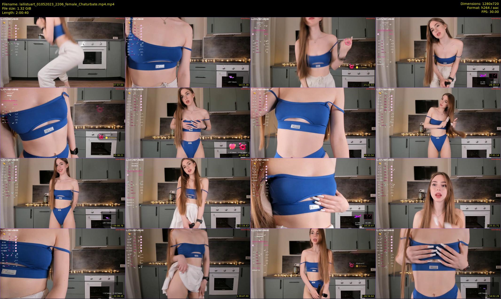 lallistuart — 121 minute Chaturbate female cam show recording, 720p, May 1, 2023