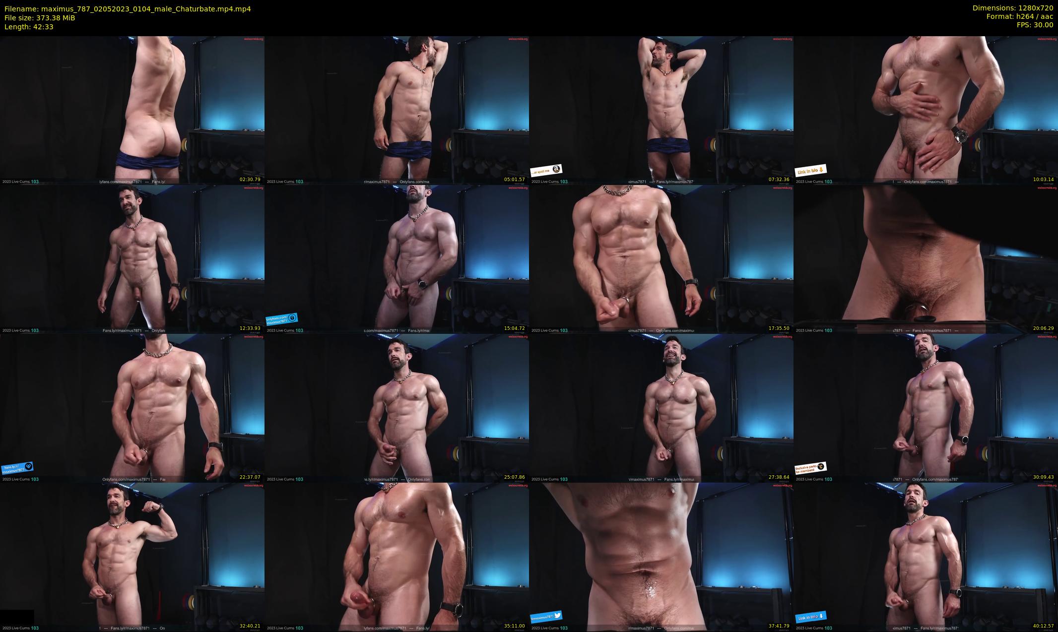 maximus_787 — 43 minute Chaturbate male cam show recording, 720p, May 2, 2023