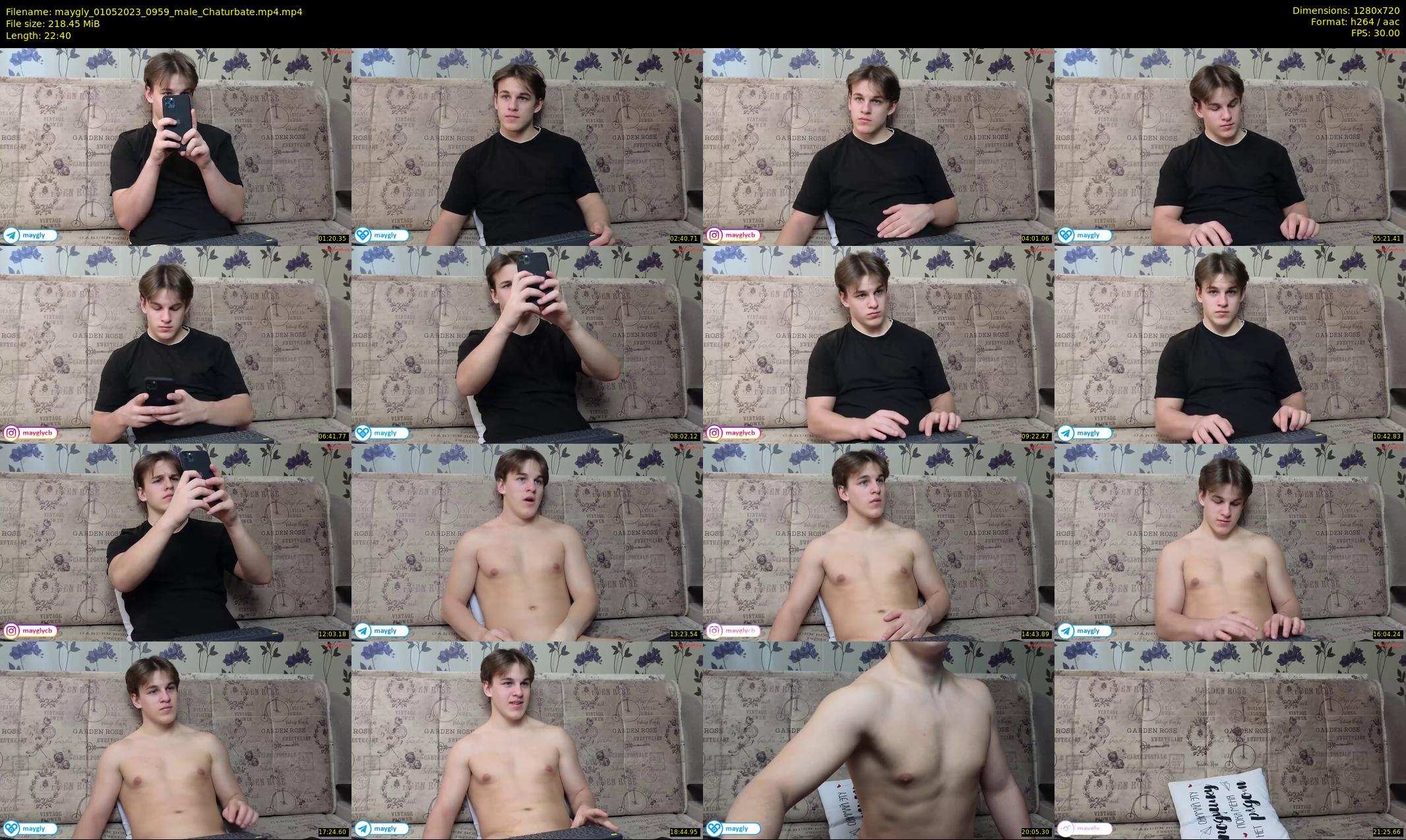 maygly — 23 minute Chaturbate male cam show recording, 720p, May 1, 2023