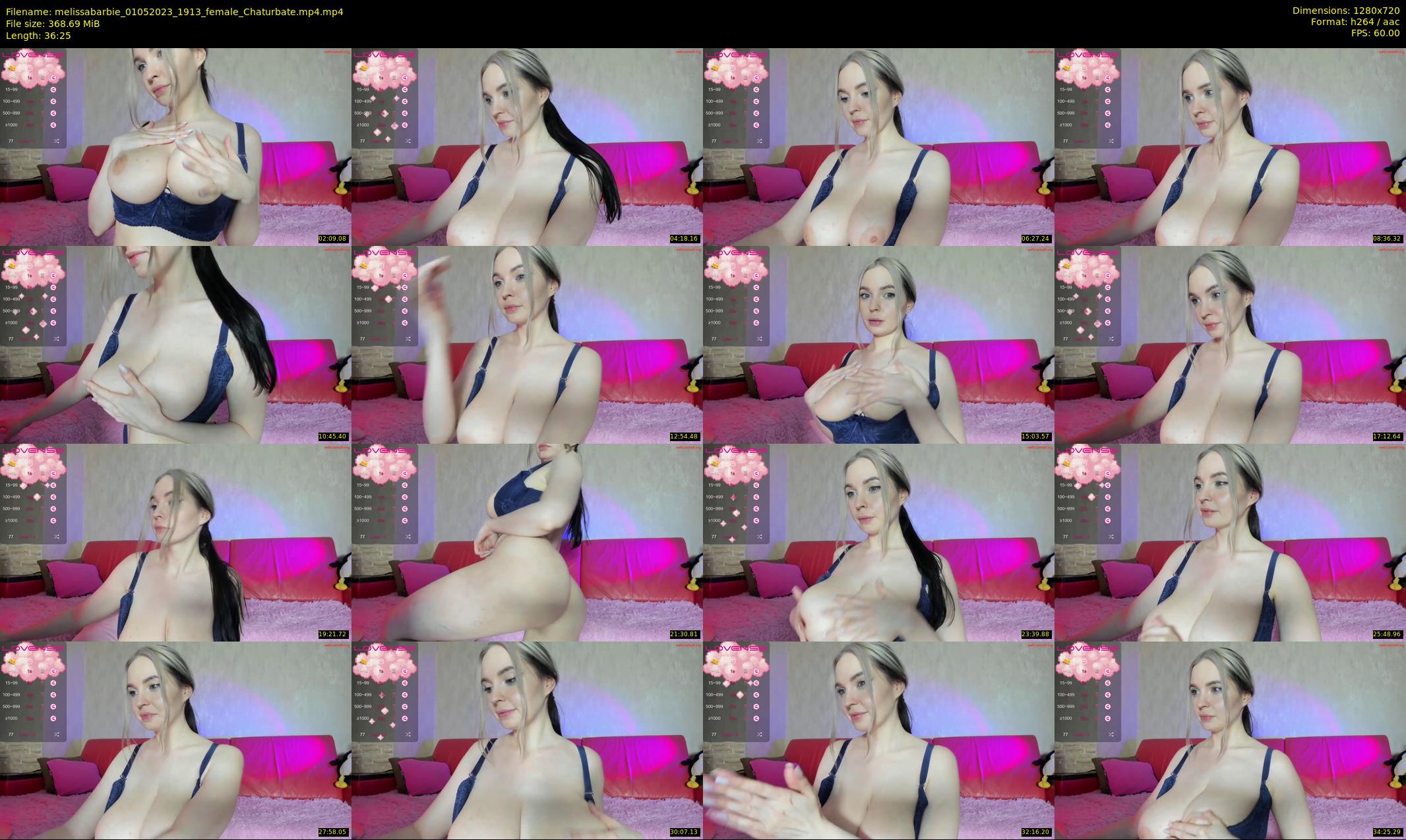 melissabarbie — 37 minute Chaturbate couple cam show recording, 720p, May 1, 2023