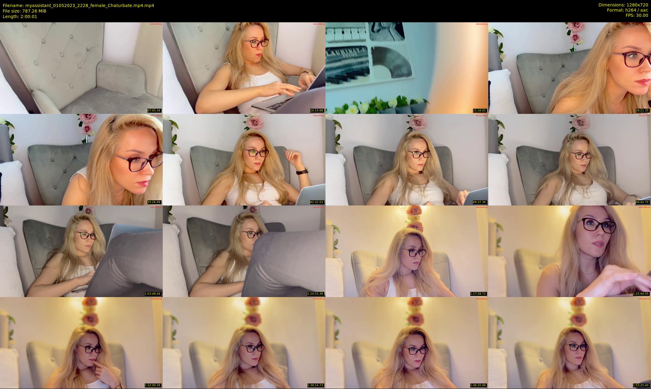 myassistant — 121 minute Chaturbate female cam show recording, 720p, May 1, 2023