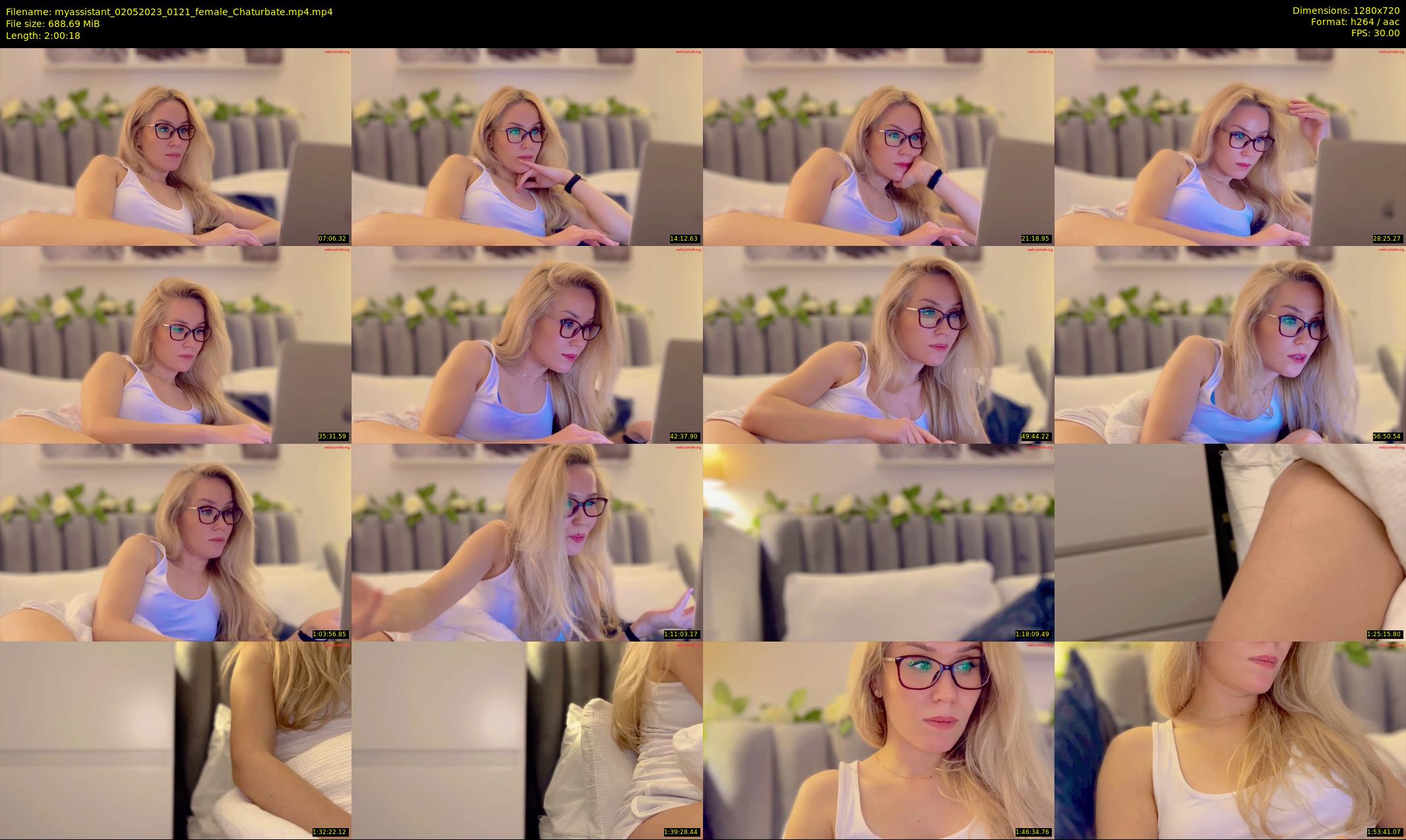 myassistant — 121 minute Chaturbate female cam show recording, 720p, May 2, 2023
