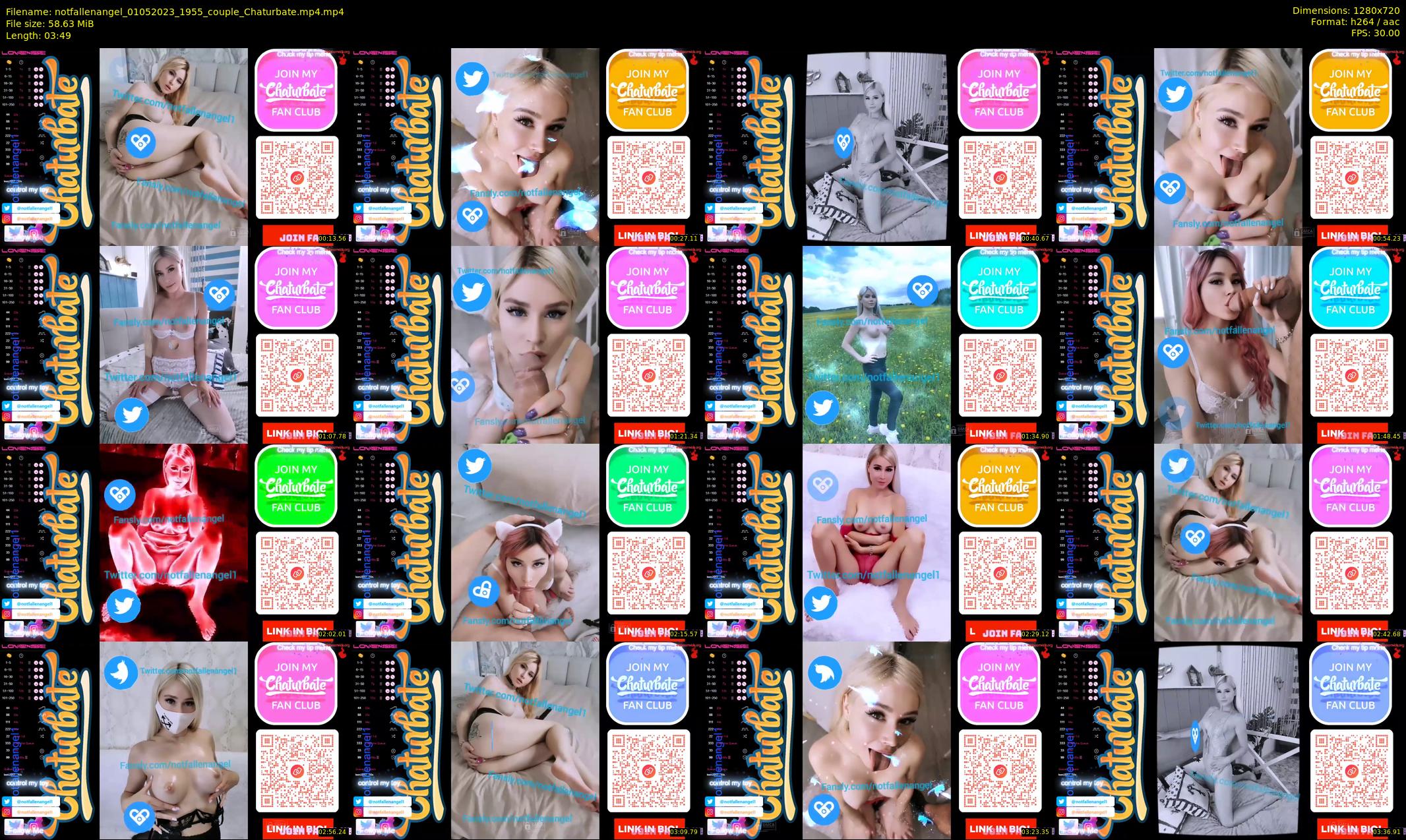 notfallenangel — 4 minute Chaturbate couple cam show recording, 720p, May 1, 2023