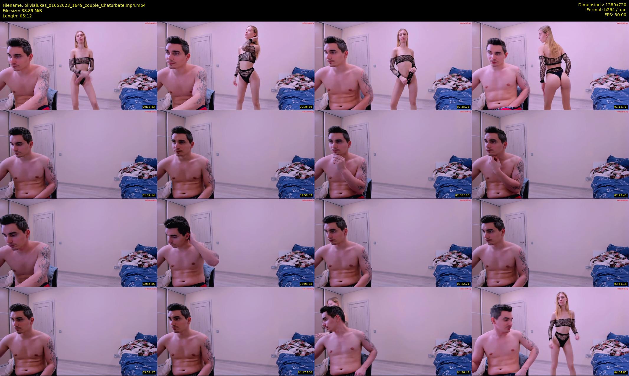 olivialukas — 6 minute Chaturbate couple cam show recording, 720p, May 1, 2023