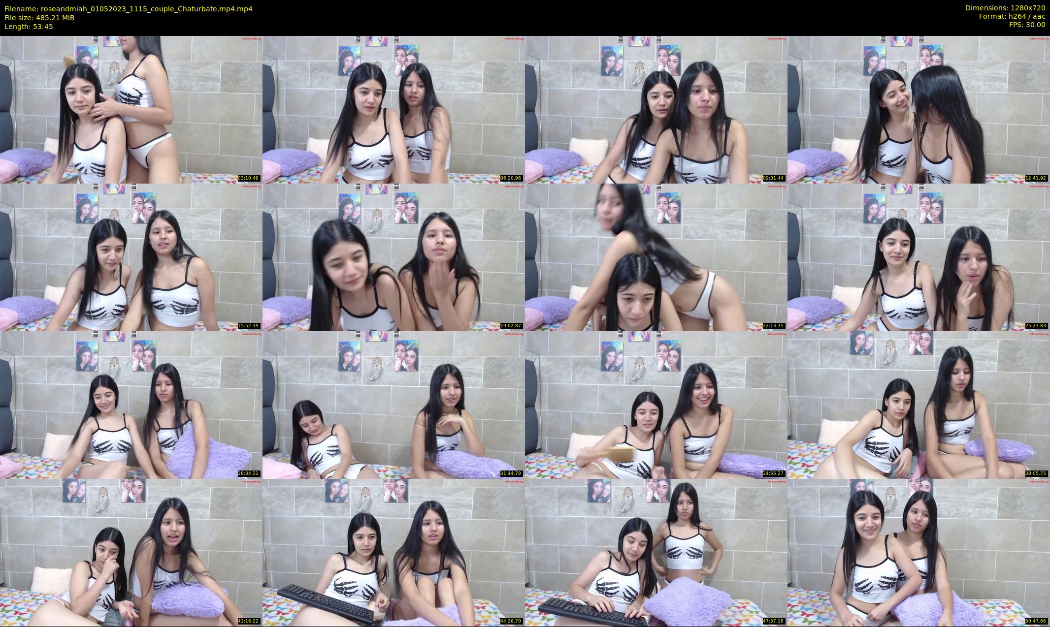 roseandmiah — 54 minute Chaturbate couple cam show recording, 720p, May 1, 2023