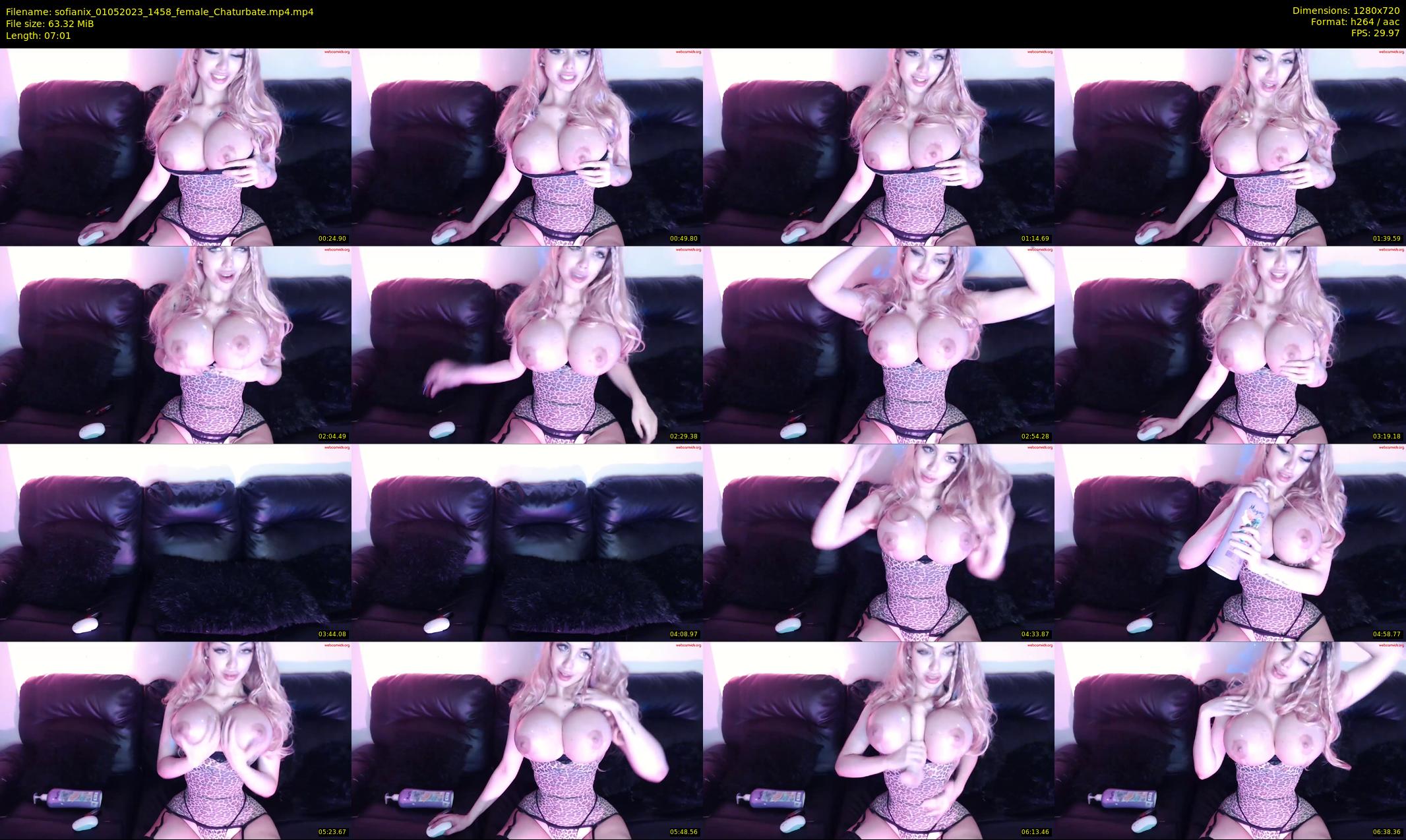sofianix — 8 minute Chaturbate female cam show recording, 720p, May 1, 2023