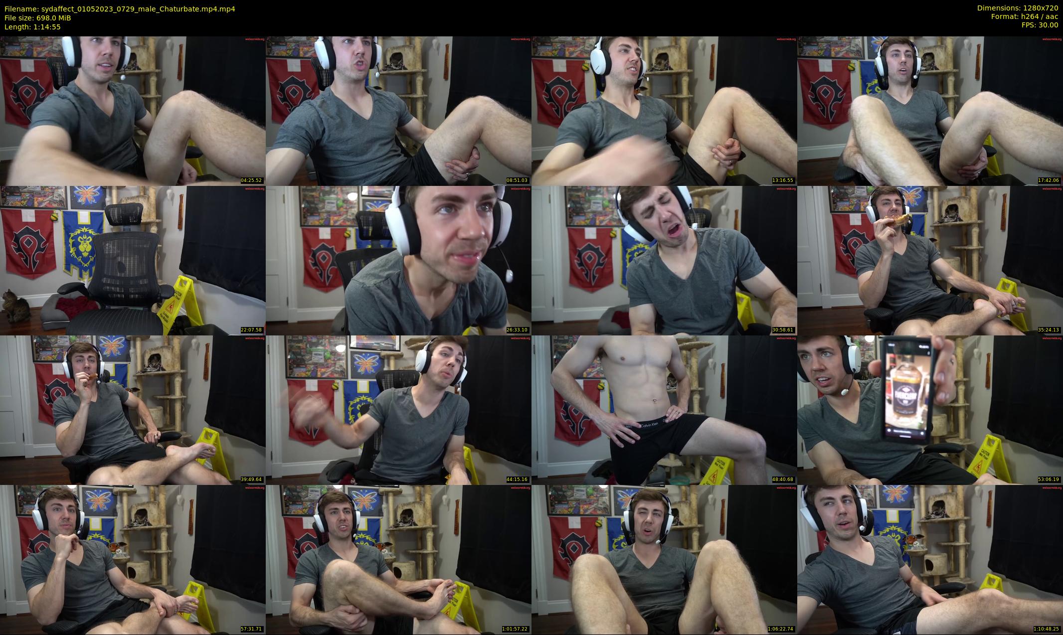 sydaffect — 75 minute Chaturbate male cam show recording, 720p, May 1, 2023