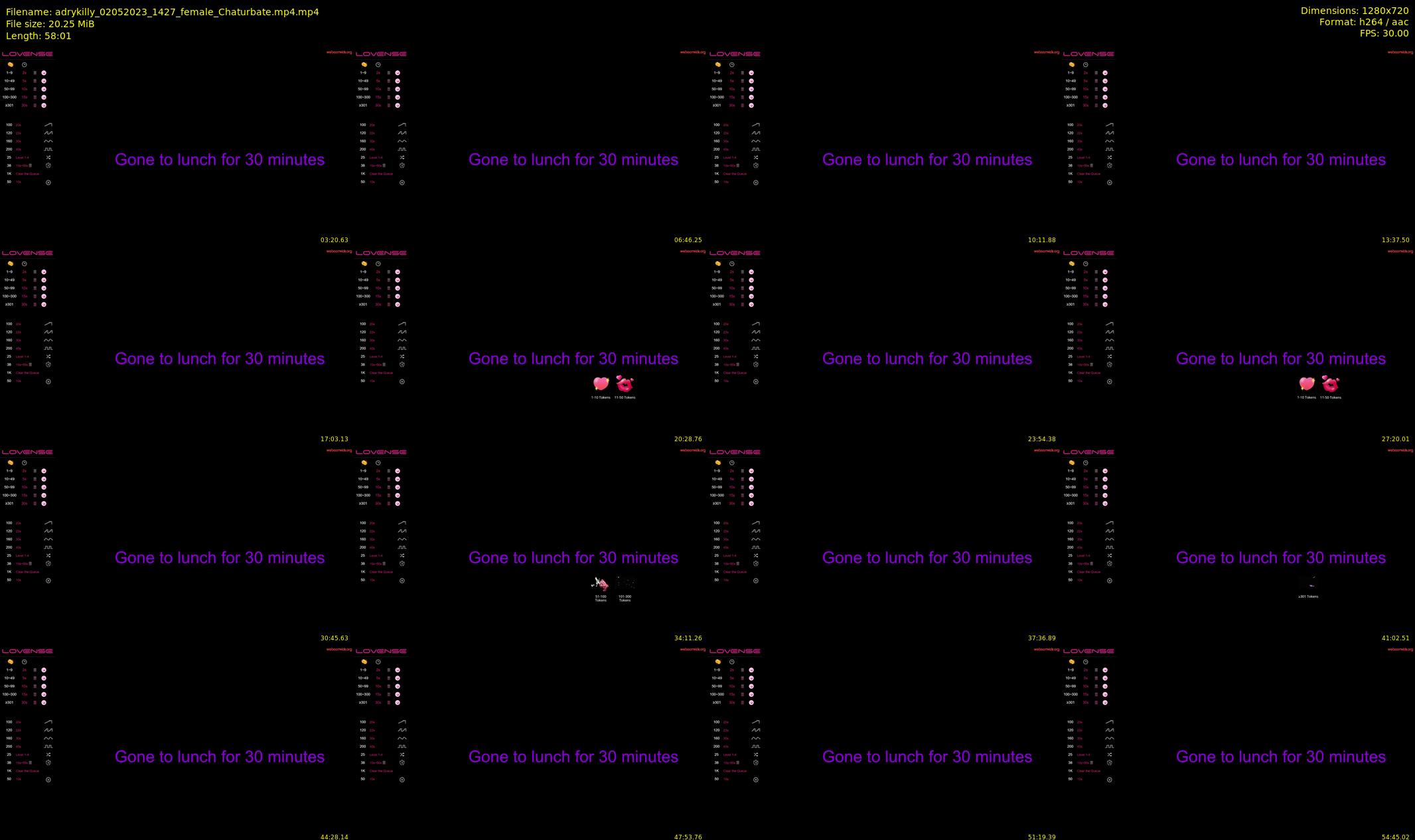 adrykilly — 59 minute Chaturbate female cam show recording, 720p, May 2, 2023