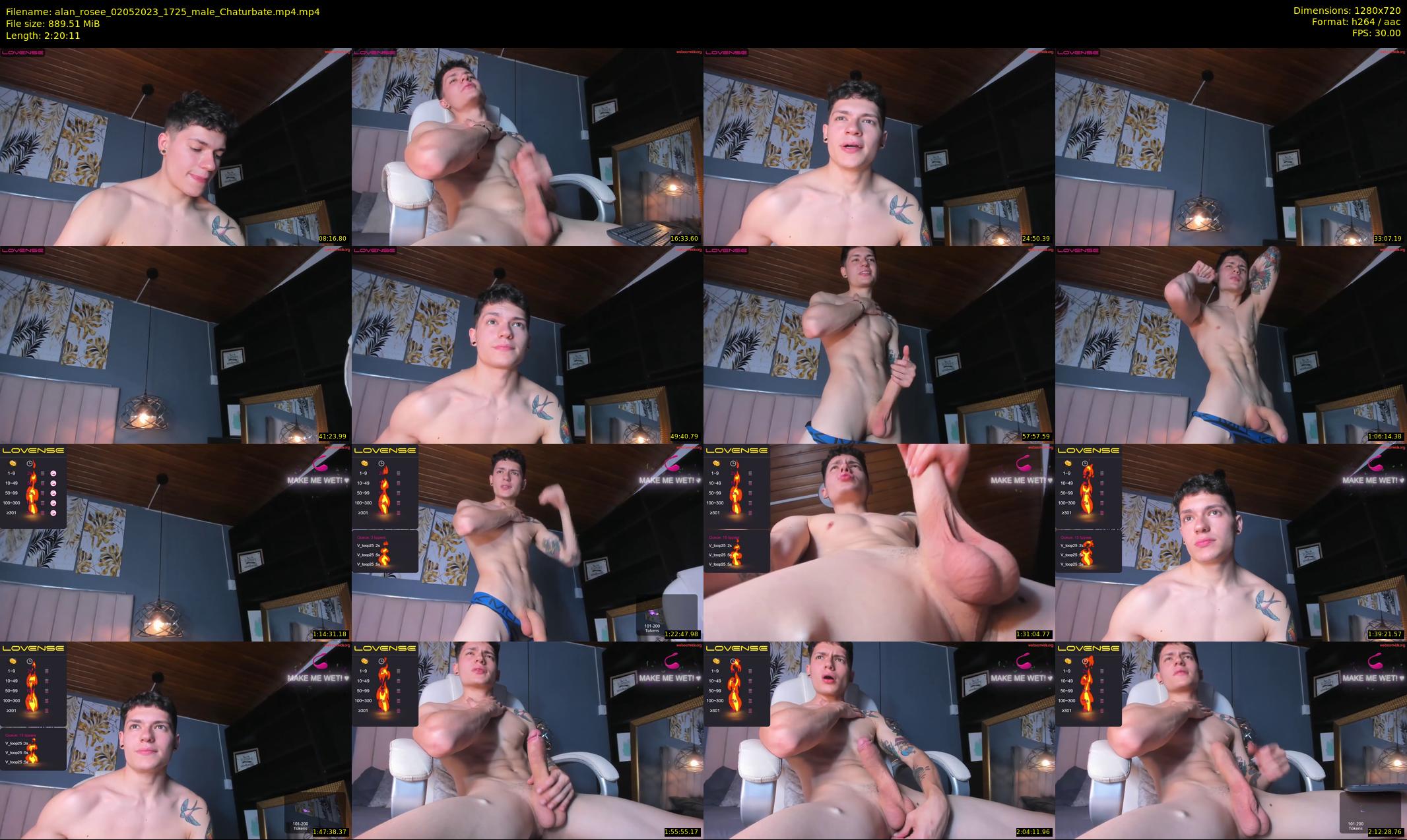 alan_rosee — 141 minute Chaturbate male cam show recording, 720p, May 2, 2023