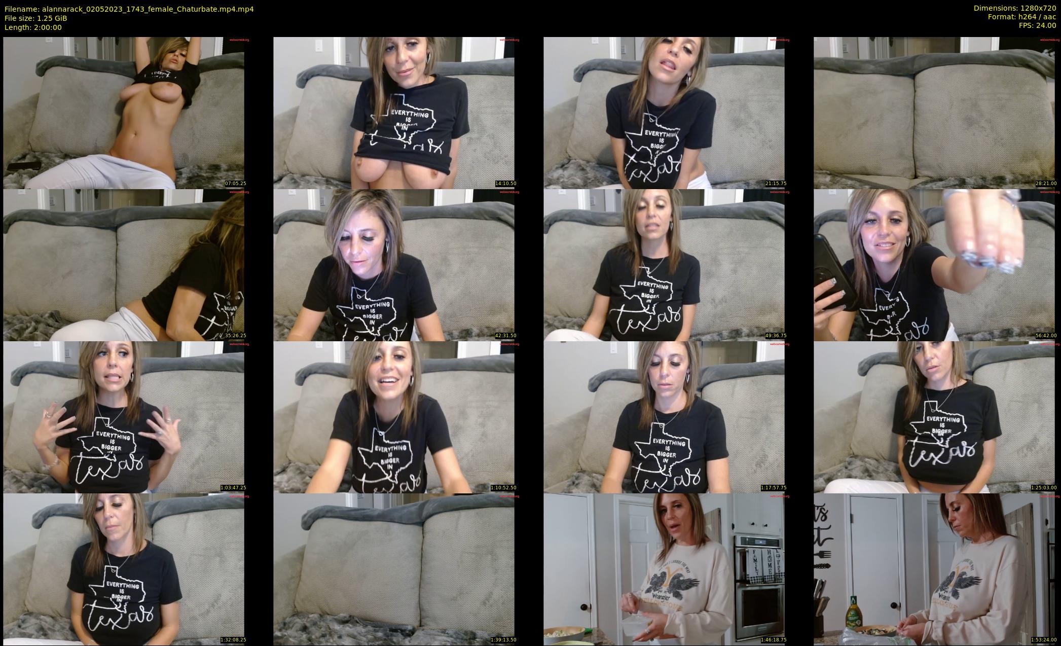 alannarack — 120 minute Chaturbate female cam show recording, 720p, May 2, 2023