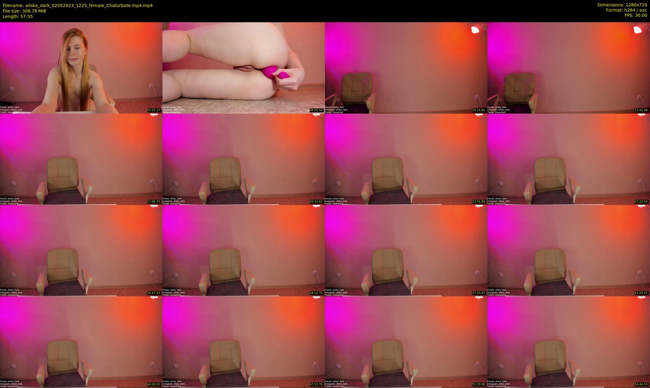 aliska_dark — 58 minute Chaturbate female cam show recording, 720p, May 2, 2023