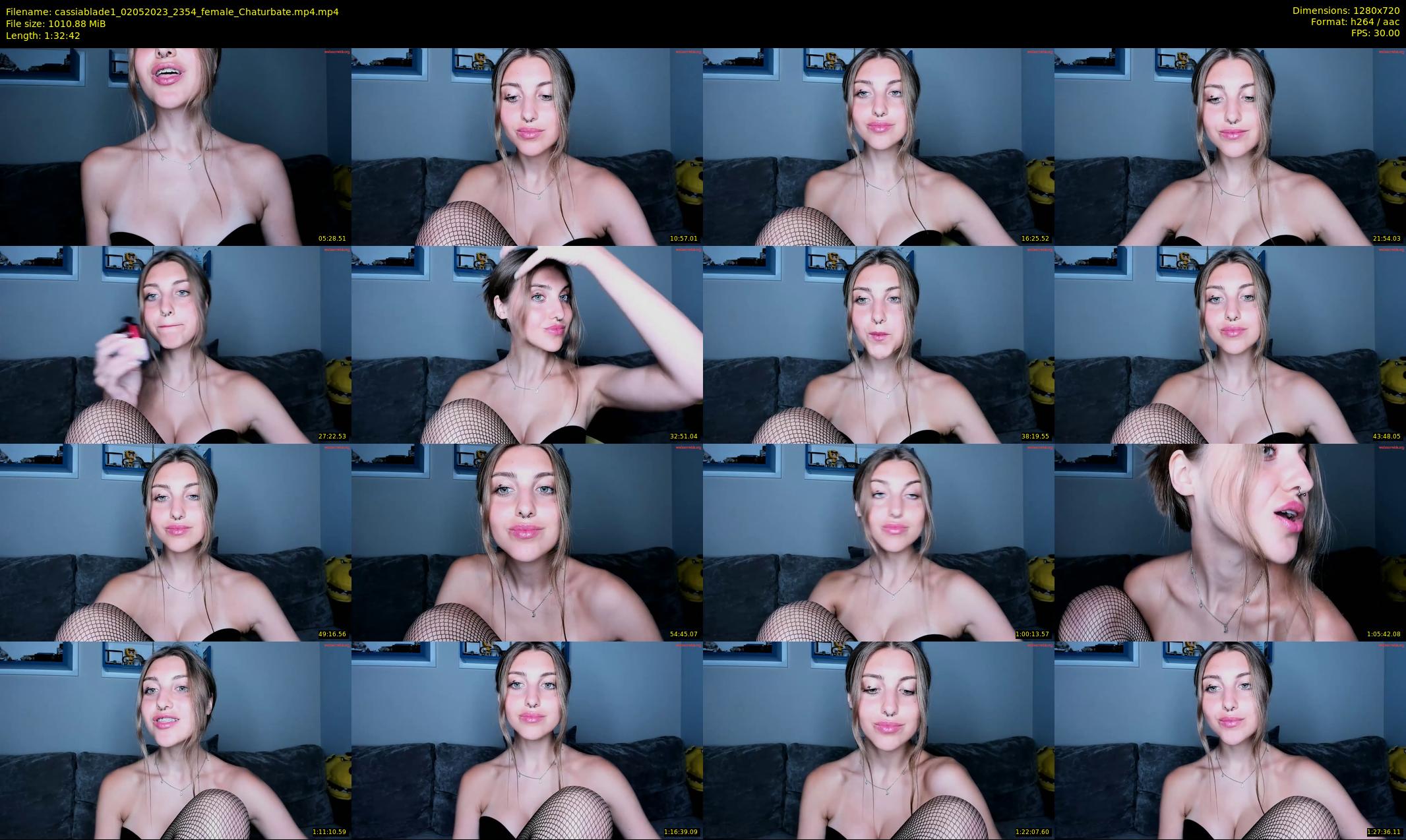 cassiablade1 — 93 minute Chaturbate female cam show recording, 720p, May 2, 2023
