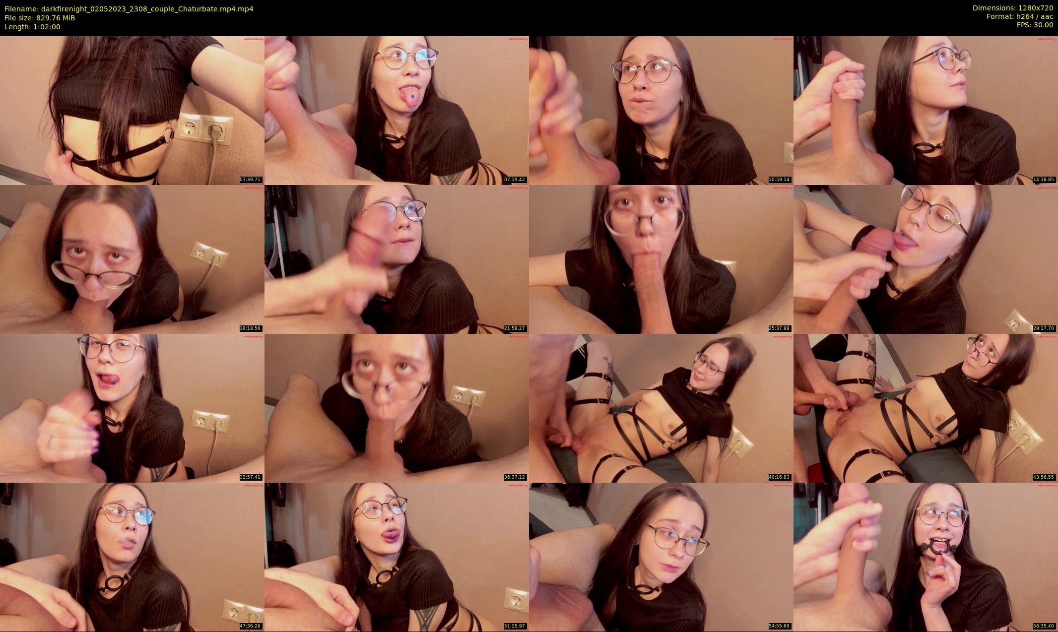 darkfirenight — 62 minute Chaturbate couple cam show recording, 720p, May 2, 2023