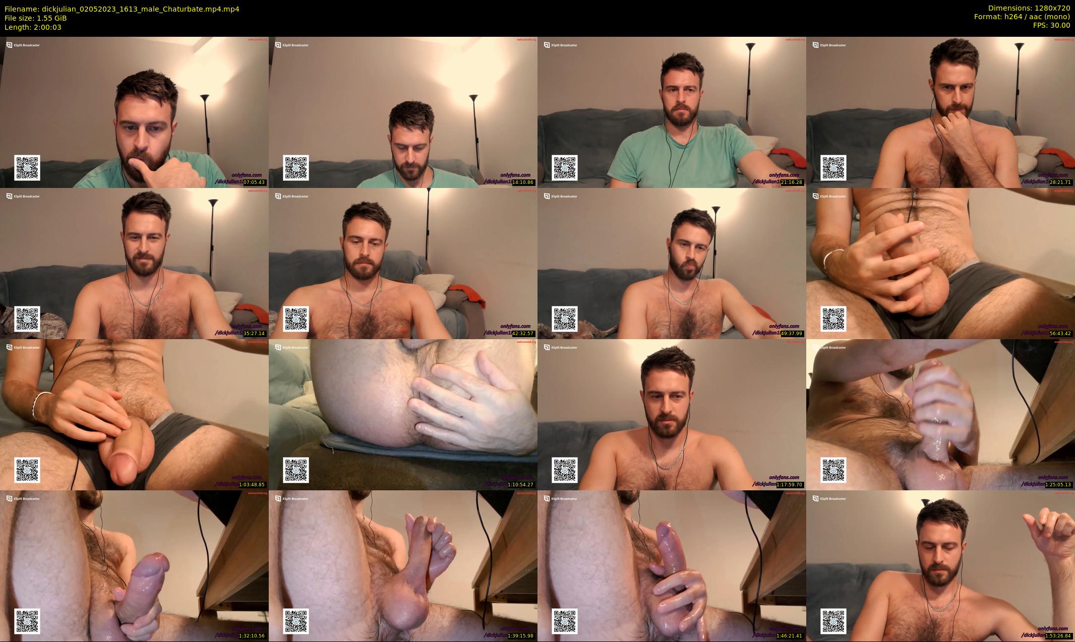 dickjulian — 121 minute Chaturbate male cam show recording, 720p, May 2, 2023