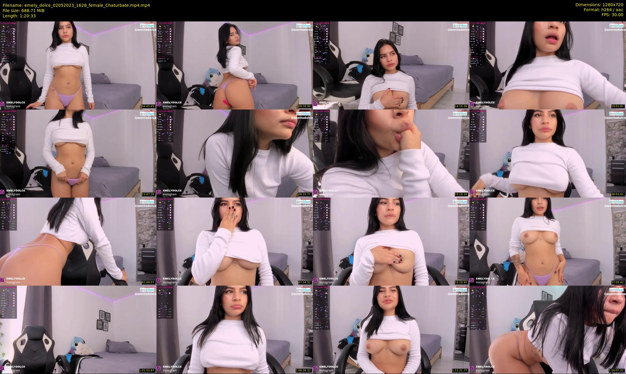 emely_dolce — 81 minute Chaturbate female cam show recording, 720p, May 2, 2023