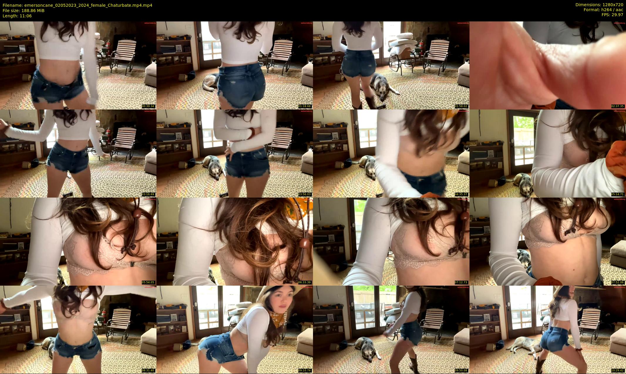 emersoncane — 12 minute Chaturbate female cam show recording, 720p, May 2, 2023