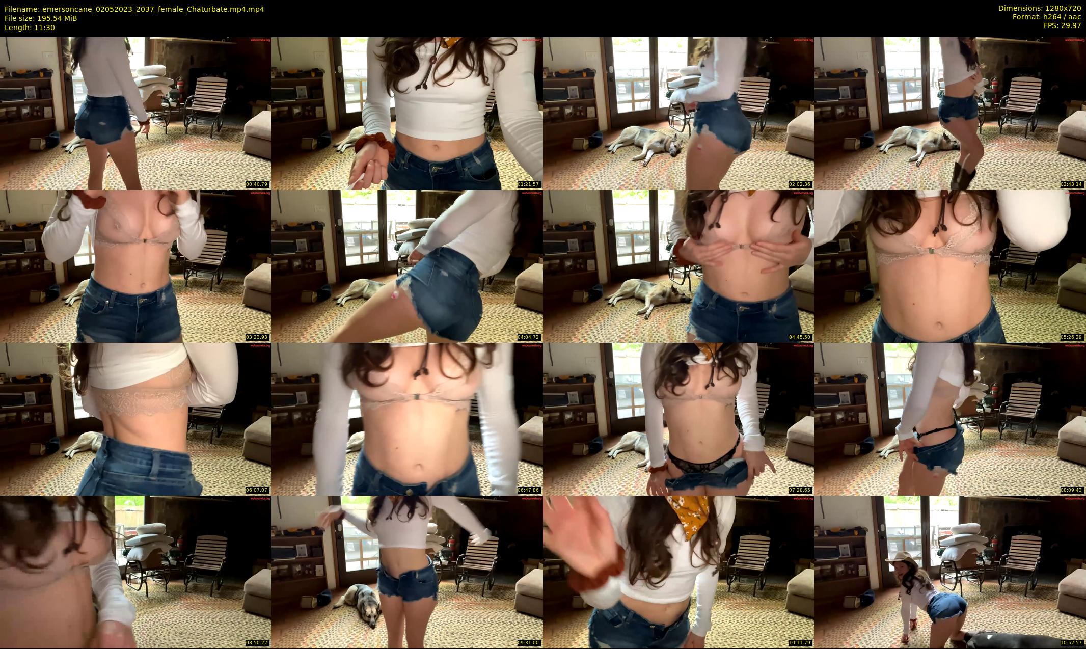 emersoncane — 12 minute Chaturbate female cam show recording, 720p, May 2, 2023