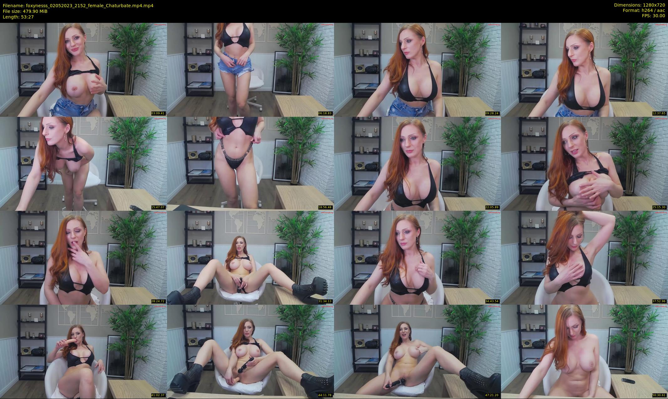 foxynesss — 54 minute Chaturbate female cam show recording, 720p, May 2, 2023