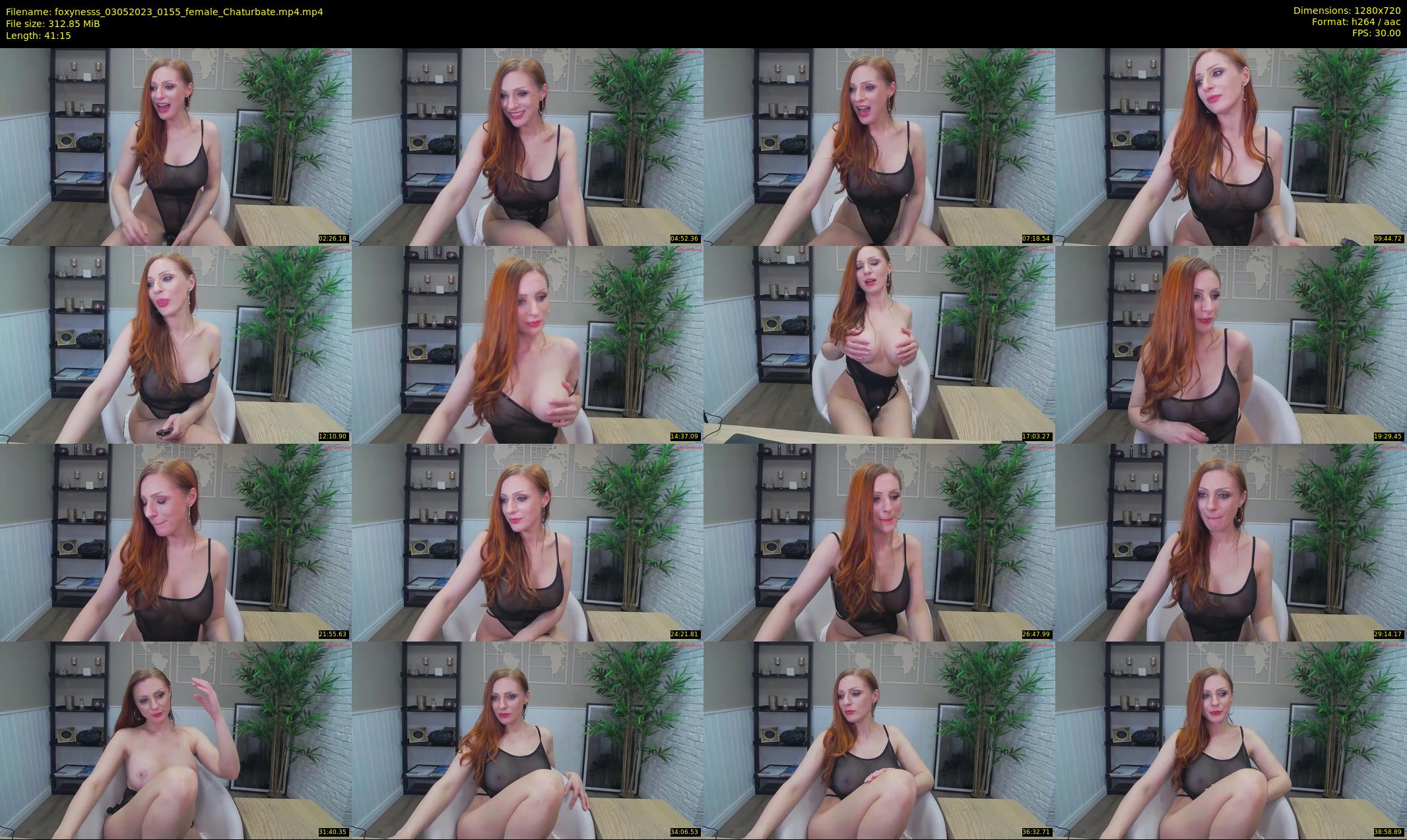 foxynesss — 42 minute Chaturbate female cam show recording, 720p, May 3, 2023