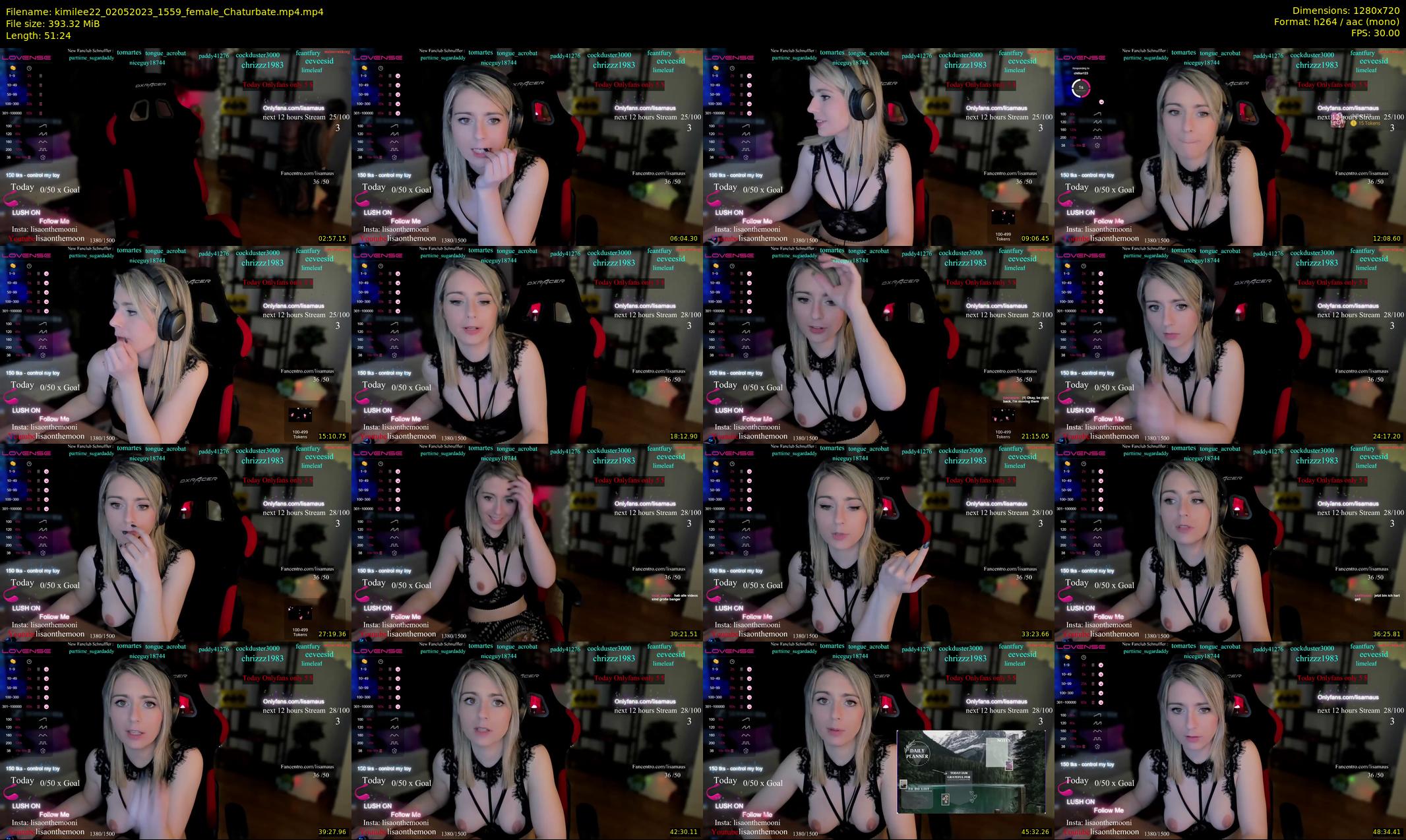kimilee22 — 52 minute Chaturbate female cam show recording, 720p, May 2, 2023