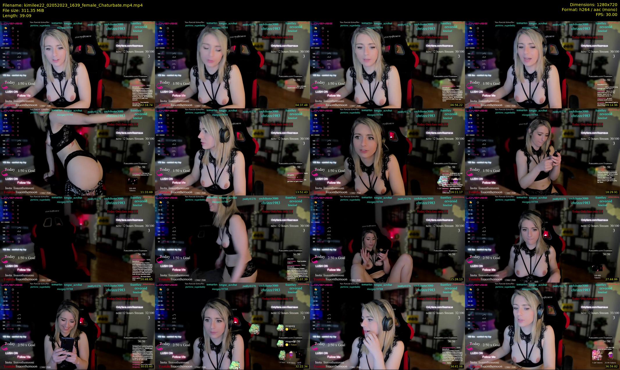 kimilee22 — 40 minute Chaturbate female cam show recording, 720p, May 2, 2023