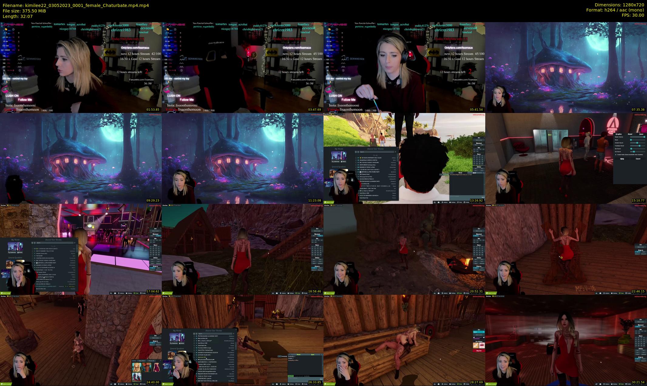 kimilee22 — 33 minute Chaturbate female cam show recording, 720p, May 3, 2023