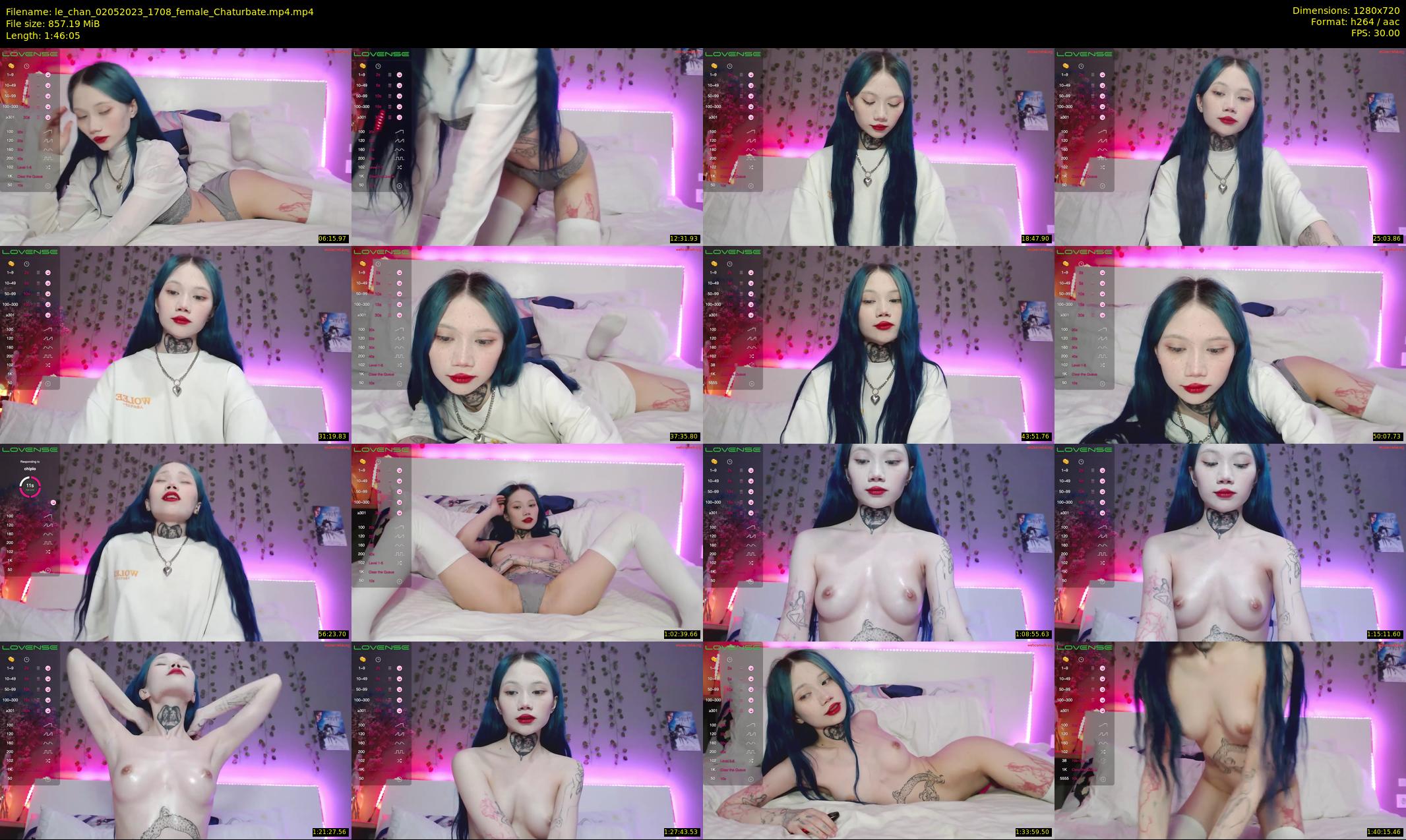 le_chan — 107 minute Chaturbate female cam show recording, 720p, May 2, 2023